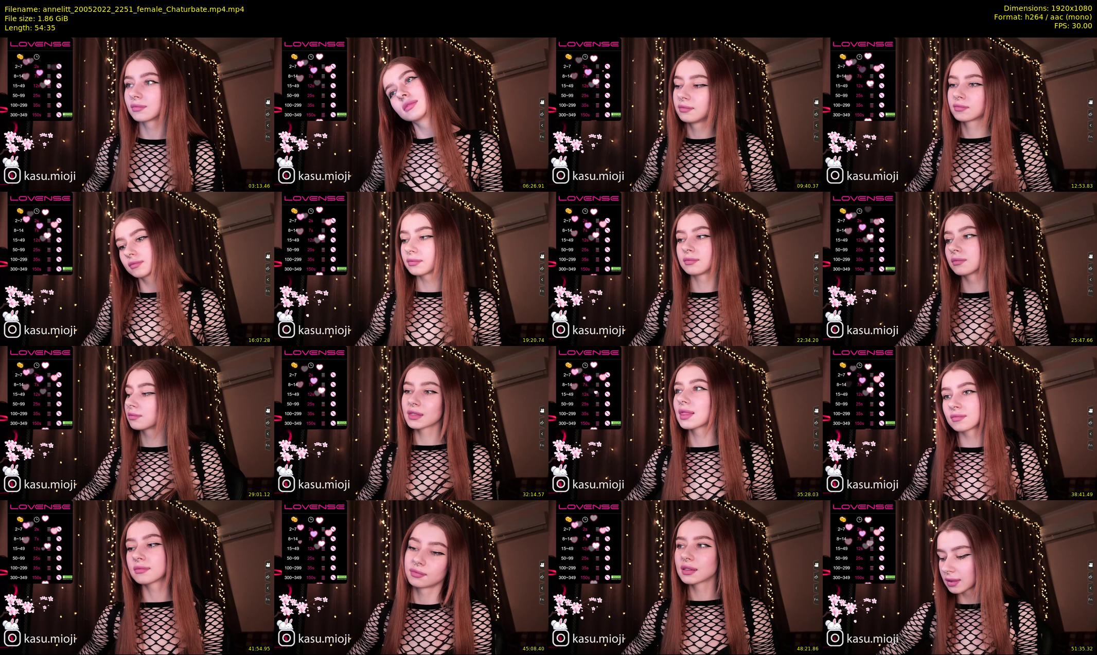 annelitt — 55 minute Chaturbate female cam show recording, 1080p, May 20, 2022