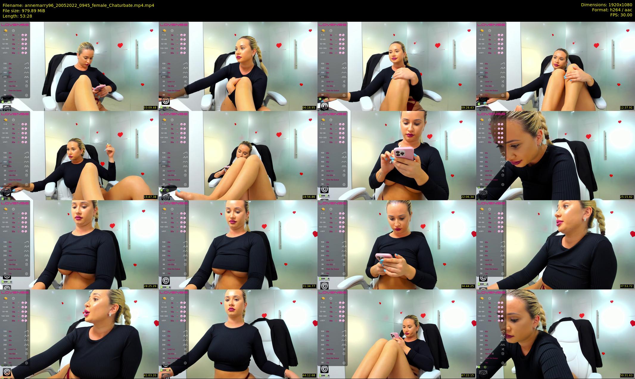 annemarry96 — 54 minute Chaturbate female cam show recording, 1080p, May 20, 2022