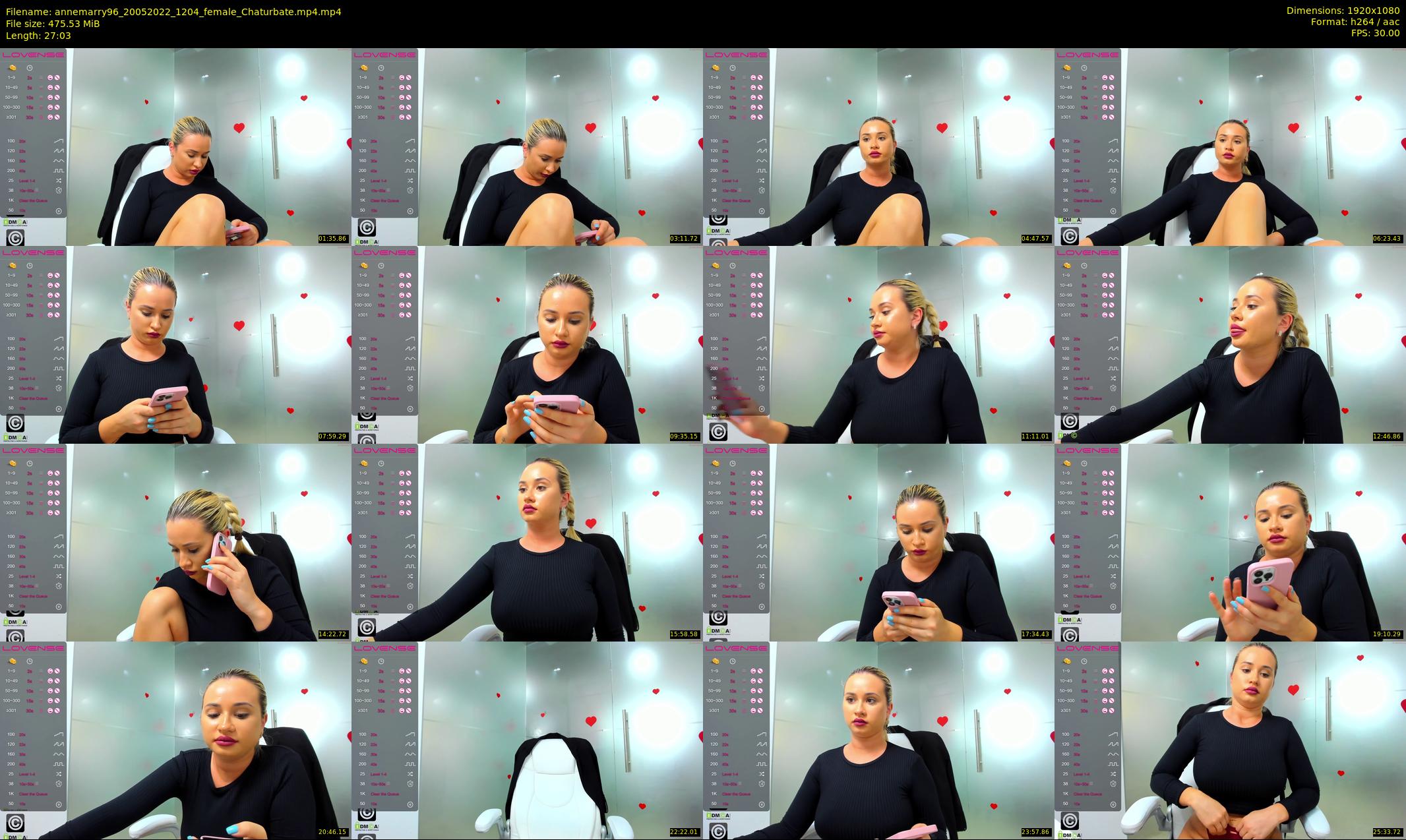 annemarry96 — 28 minute Chaturbate female cam show recording, 1080p, May 20, 2022