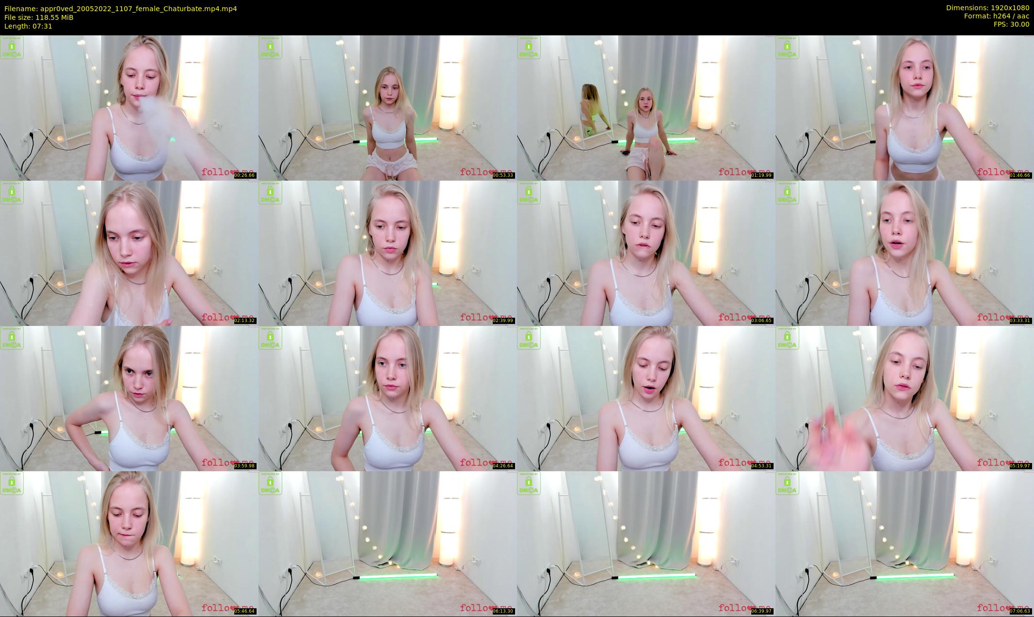appr0ved — 8 minute Chaturbate female cam show recording, 1080p, May 20, 2022