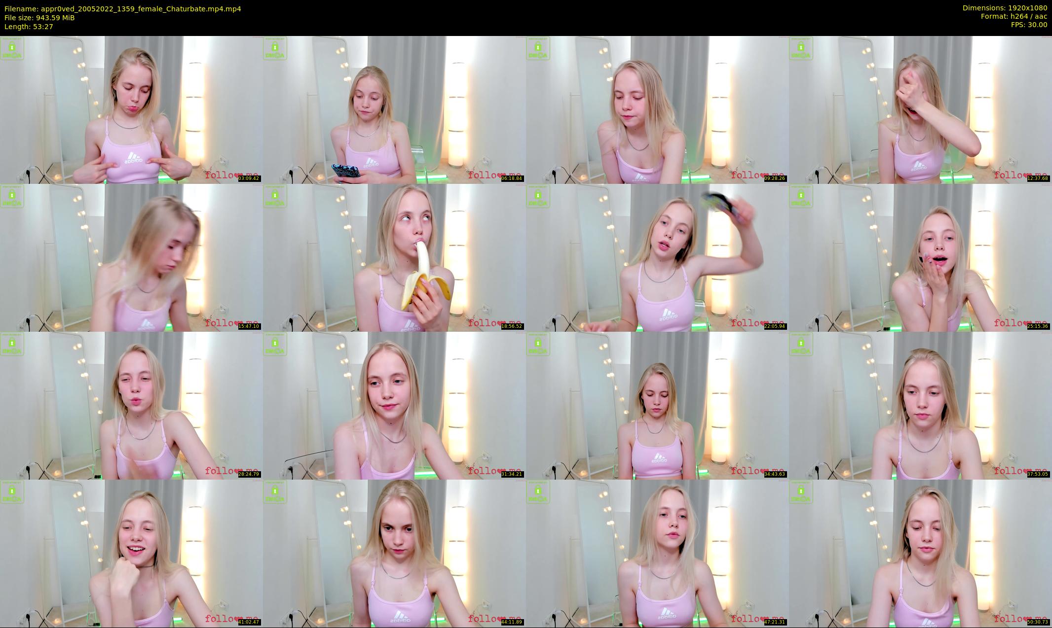 appr0ved — 54 minute Chaturbate female cam show recording, 1080p, May 20, 2022