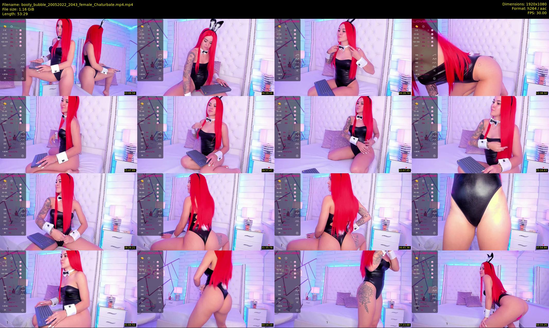 booty_bubble — 54 minute Chaturbate female cam show recording, 1080p, May 20, 2022