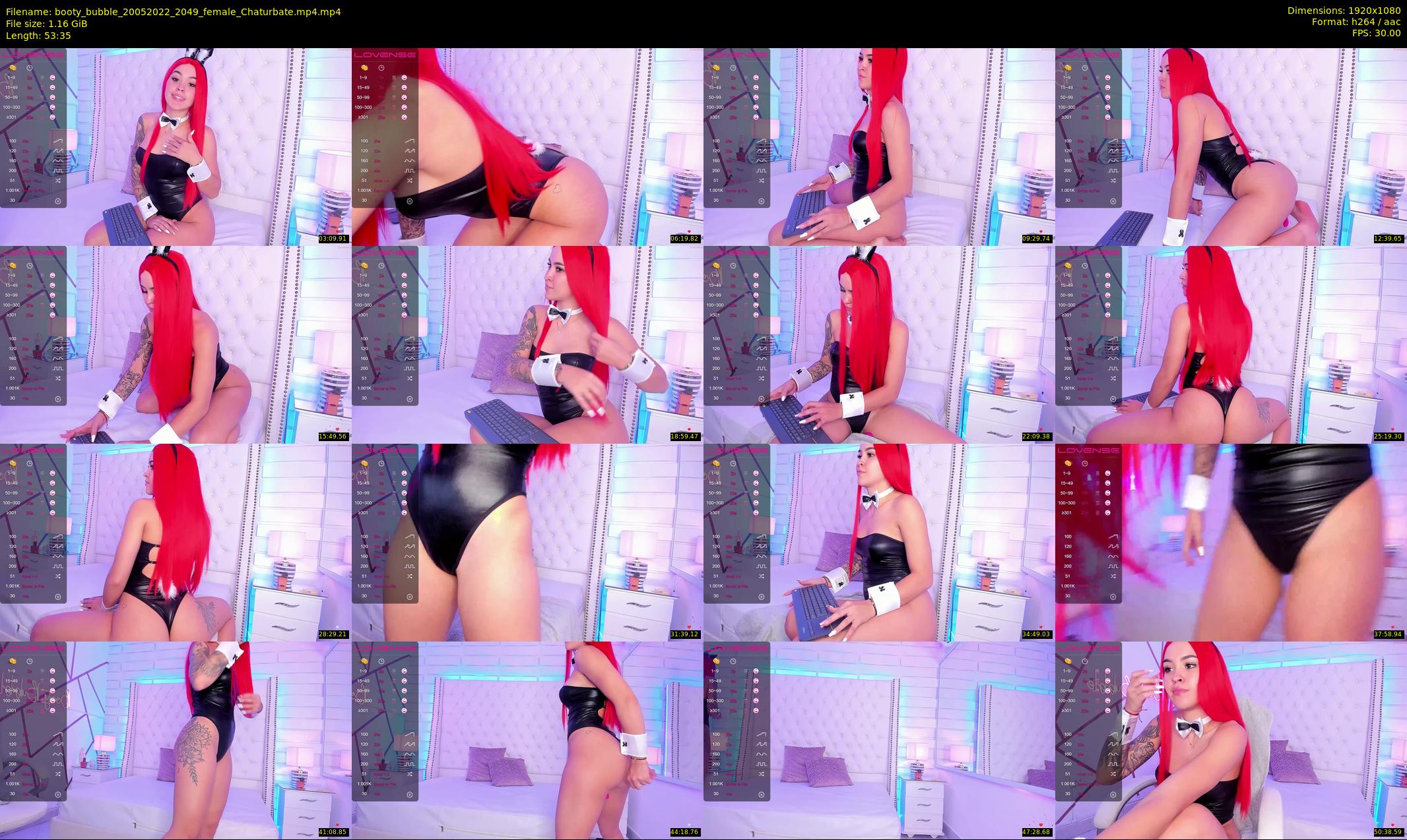 booty_bubble — 54 minute Chaturbate female cam show recording, 1080p, May 20, 2022