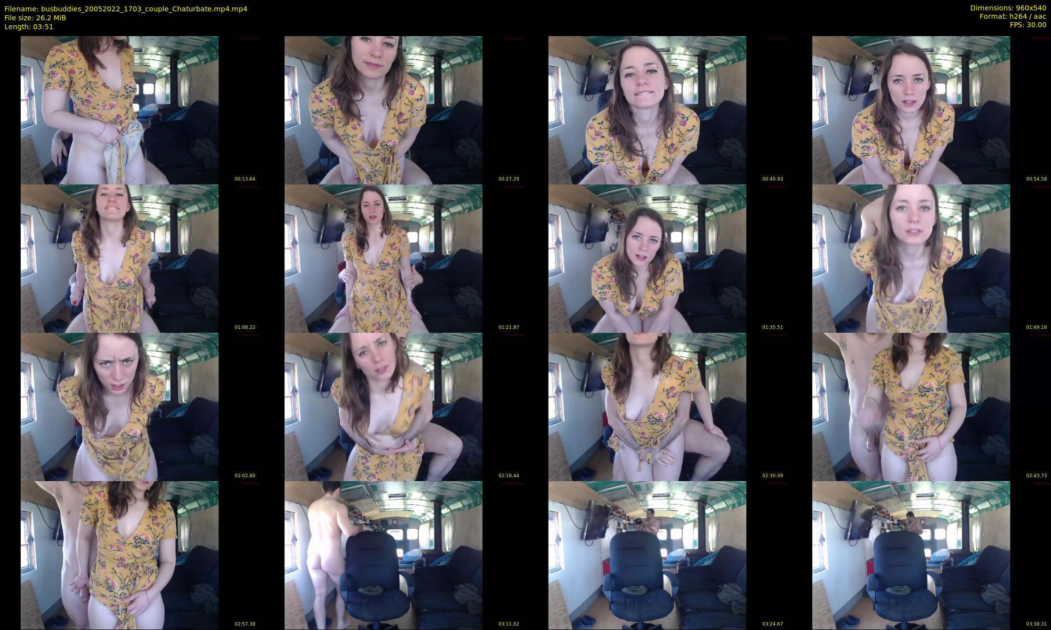 busbuddies — 4 minute Chaturbate couple cam show recording, 480p, May 20, 2022
