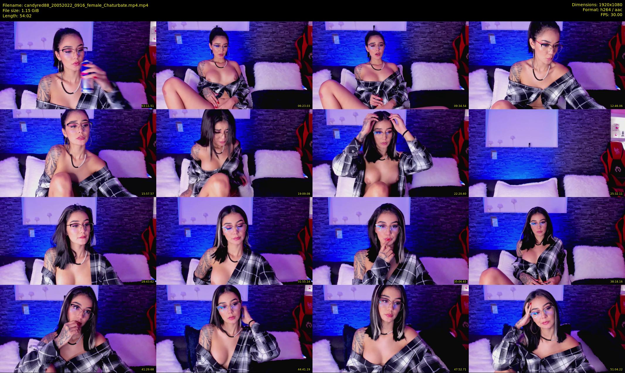 candyred88 — 55 minute Chaturbate female cam show recording, 1080p, May 20, 2022