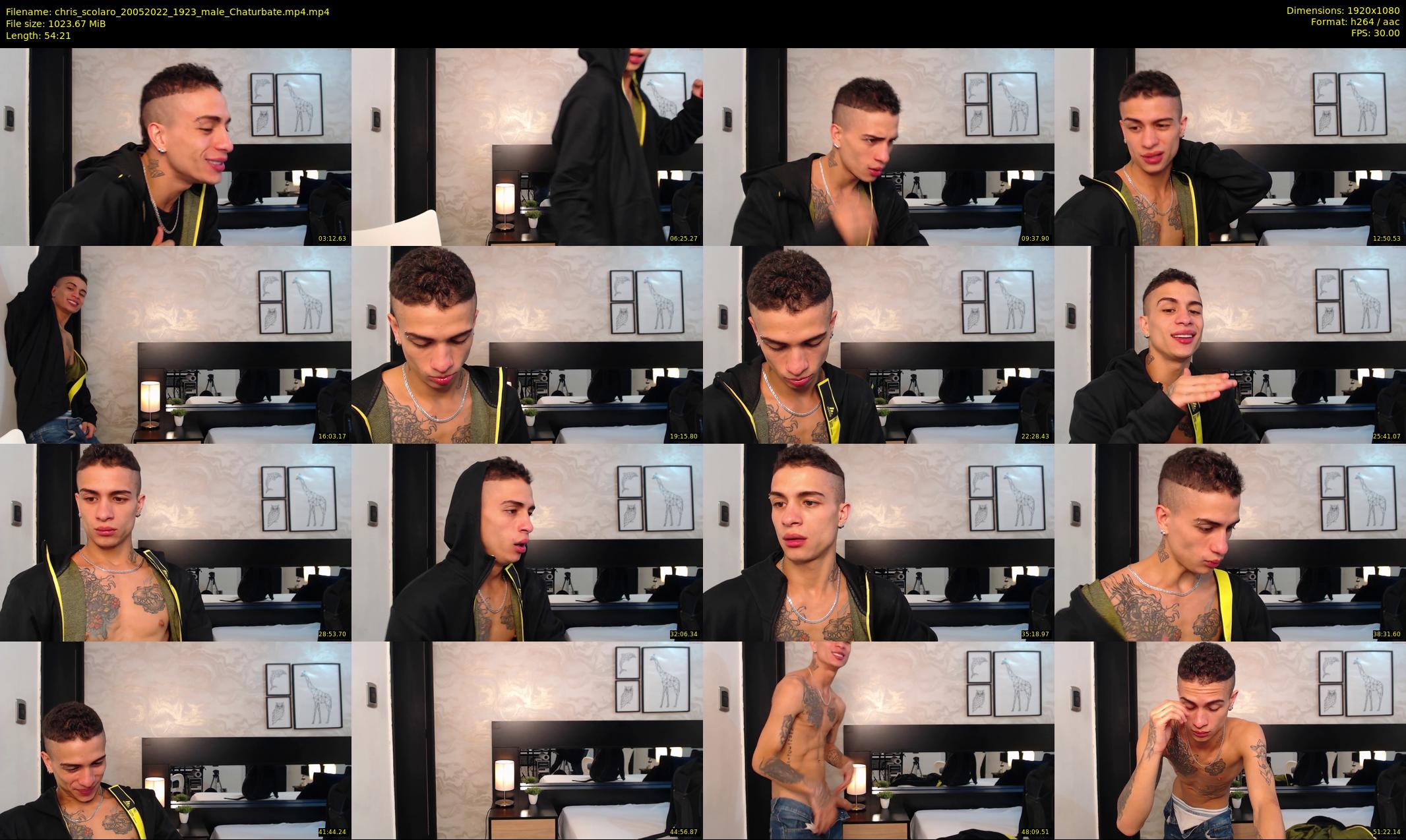 chris_scolaro — 55 minute Chaturbate male cam show recording, 1080p, May 20, 2022