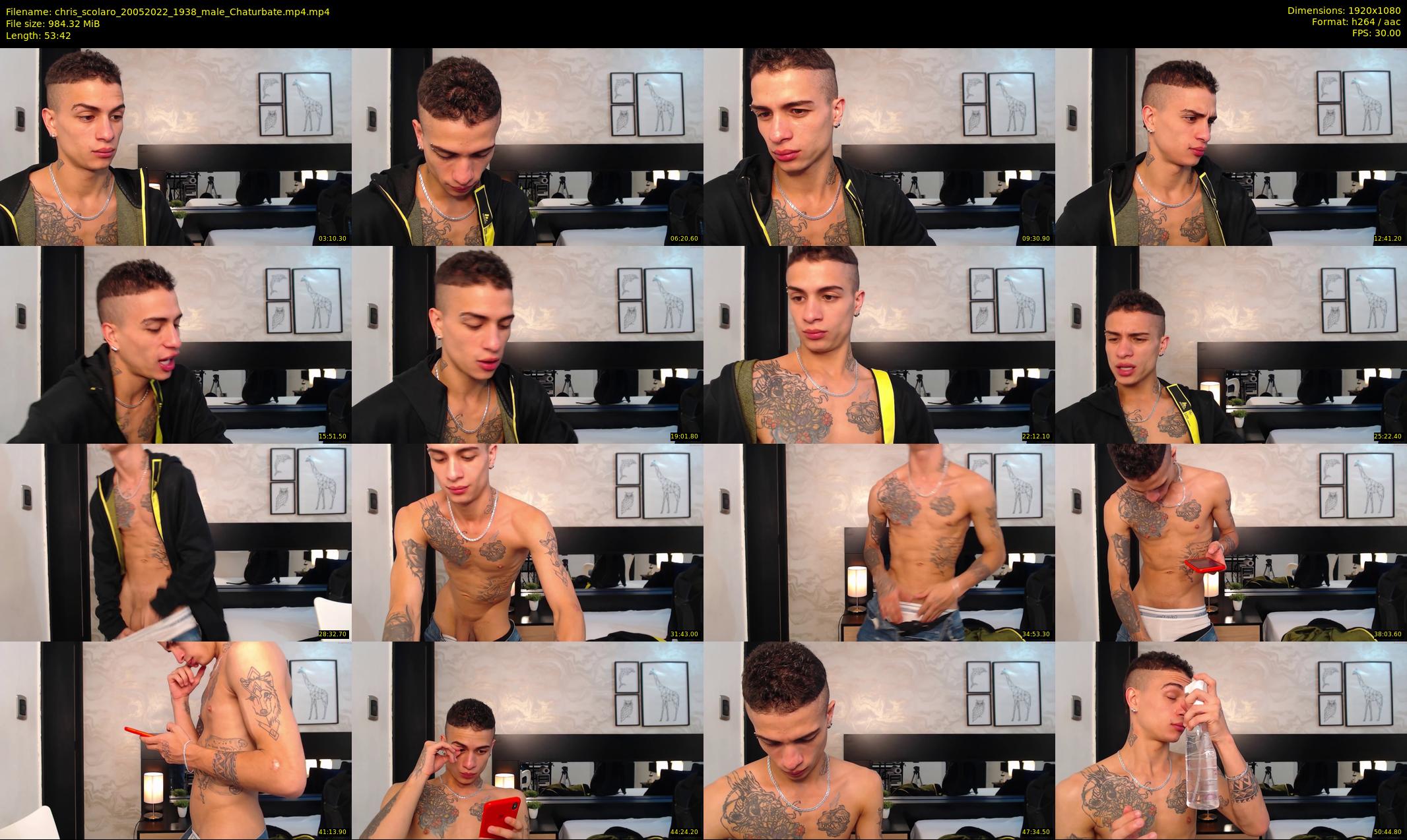 chris_scolaro — 54 minute Chaturbate male cam show recording, 1080p, May 20, 2022