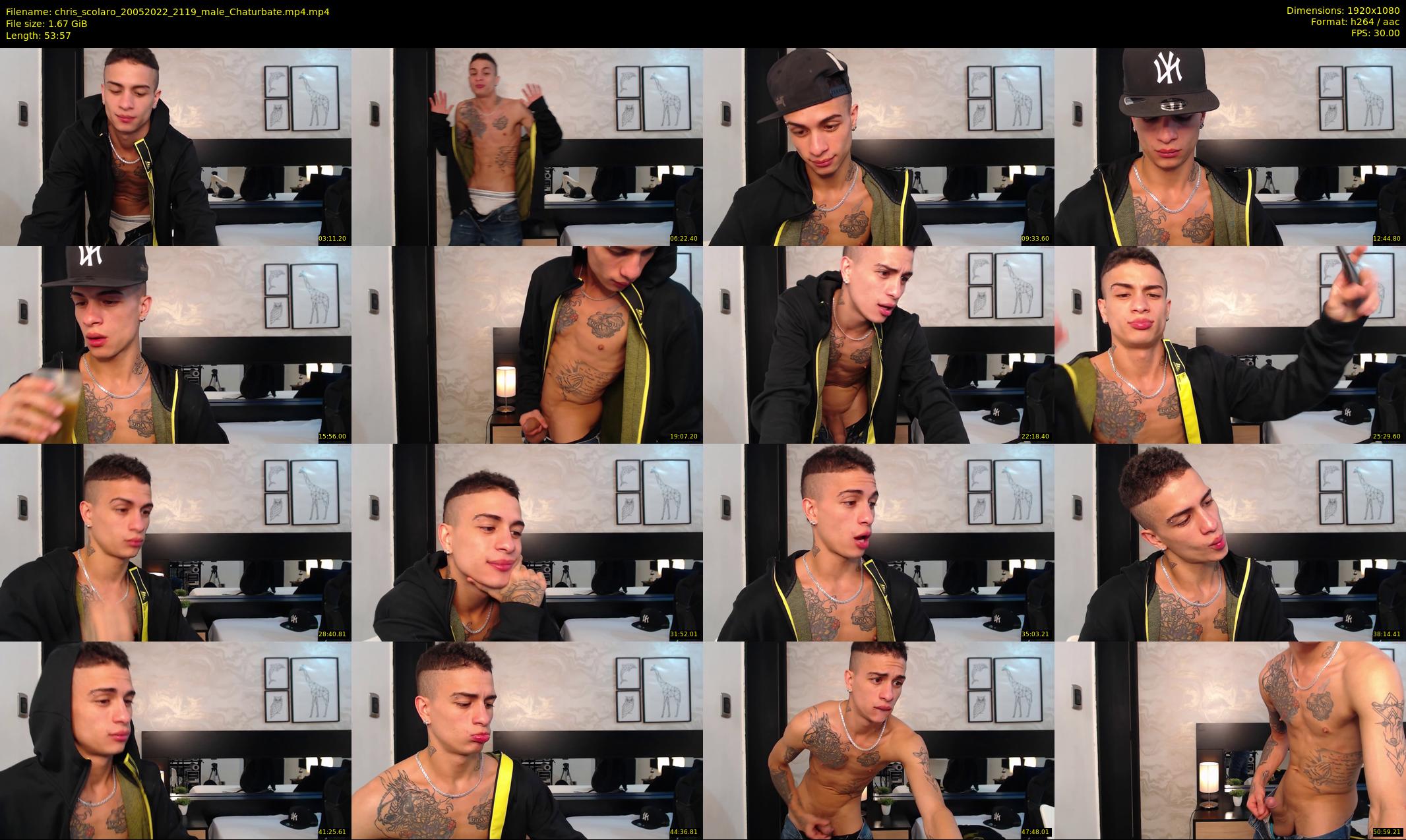 chris_scolaro — 54 minute Chaturbate male cam show recording, 1080p, May 20, 2022