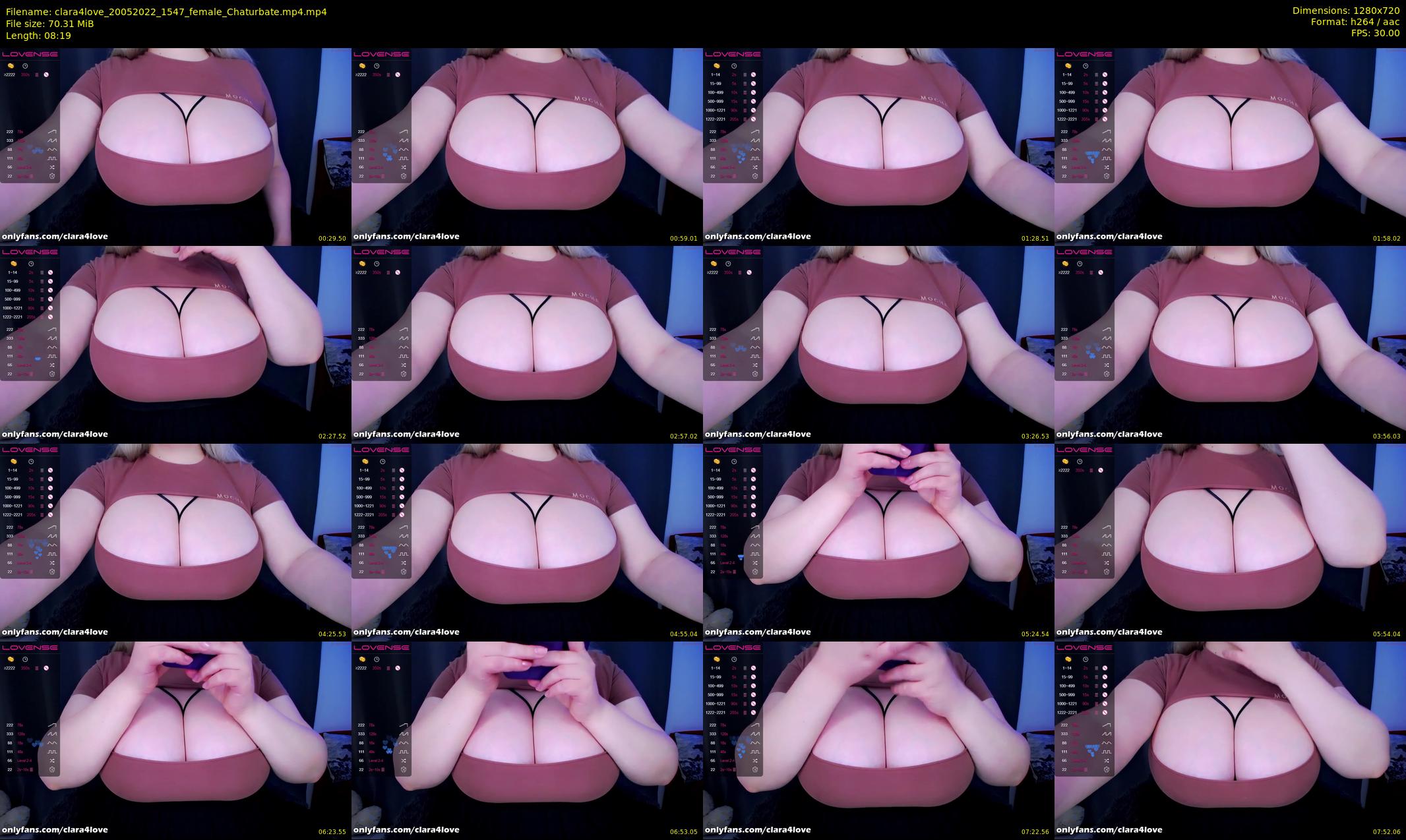 clara4love — 9 minute Chaturbate female cam show recording, 720p, May 20, 2022