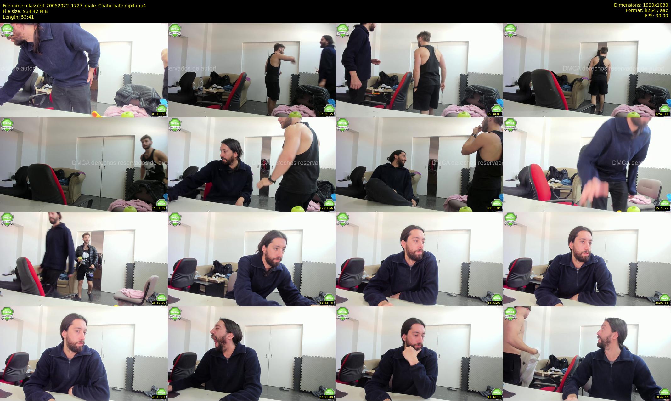 classied — 54 minute Chaturbate male cam show recording, 1080p, May 20, 2022