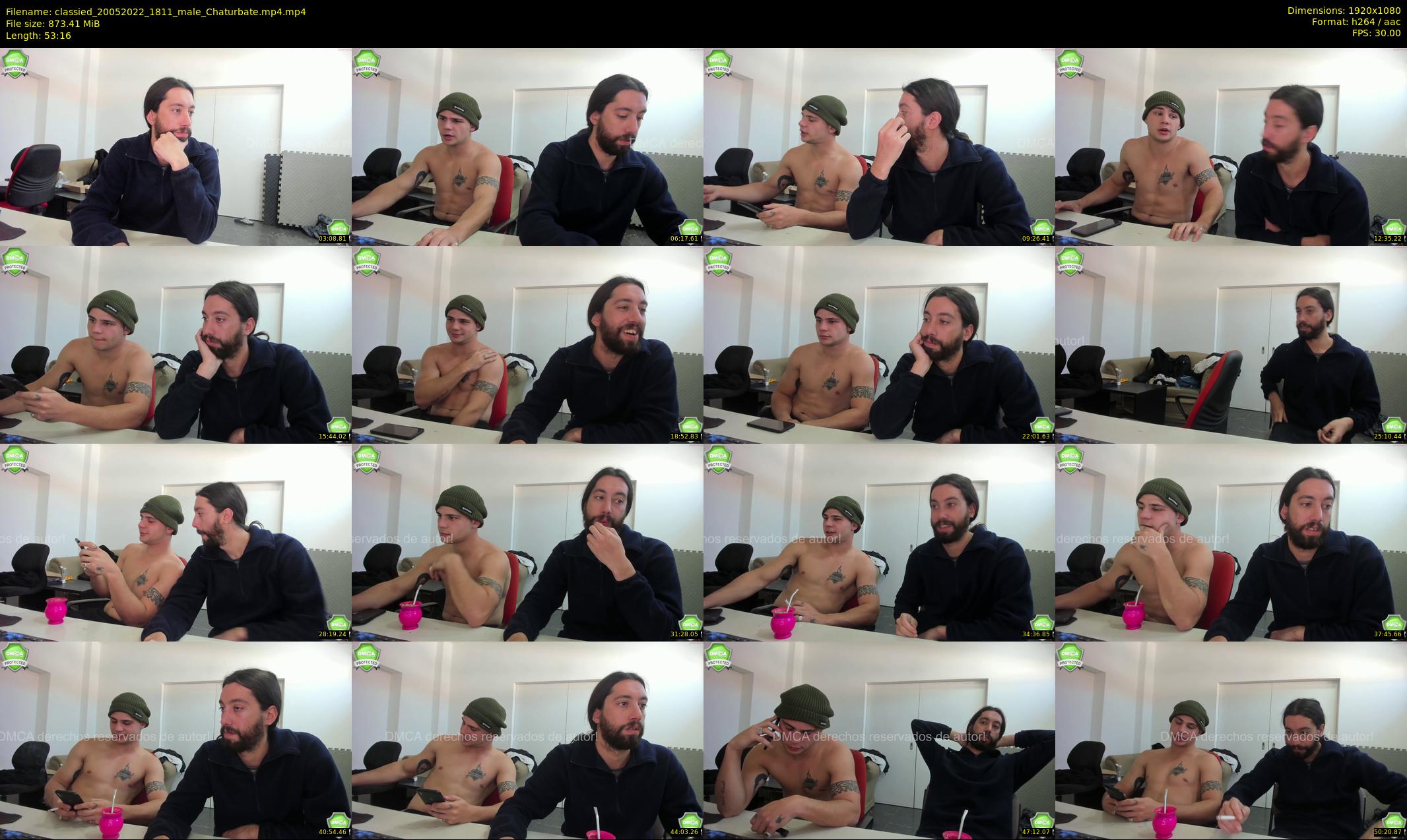 classied — 54 minute Chaturbate male cam show recording, 1080p, May 20, 2022