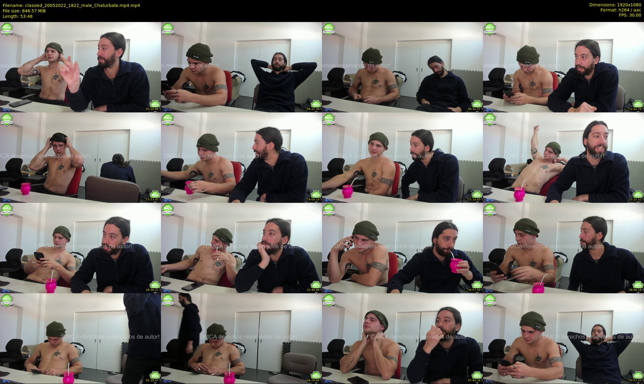 classied — 54 minute Chaturbate male cam show recording, 1080p, May 20, 2022