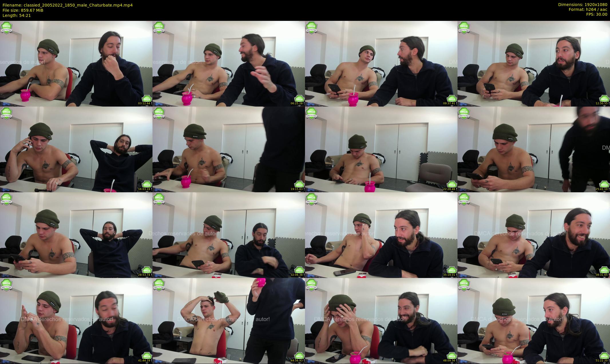 classied — 55 minute Chaturbate male cam show recording, 1080p, May 20, 2022