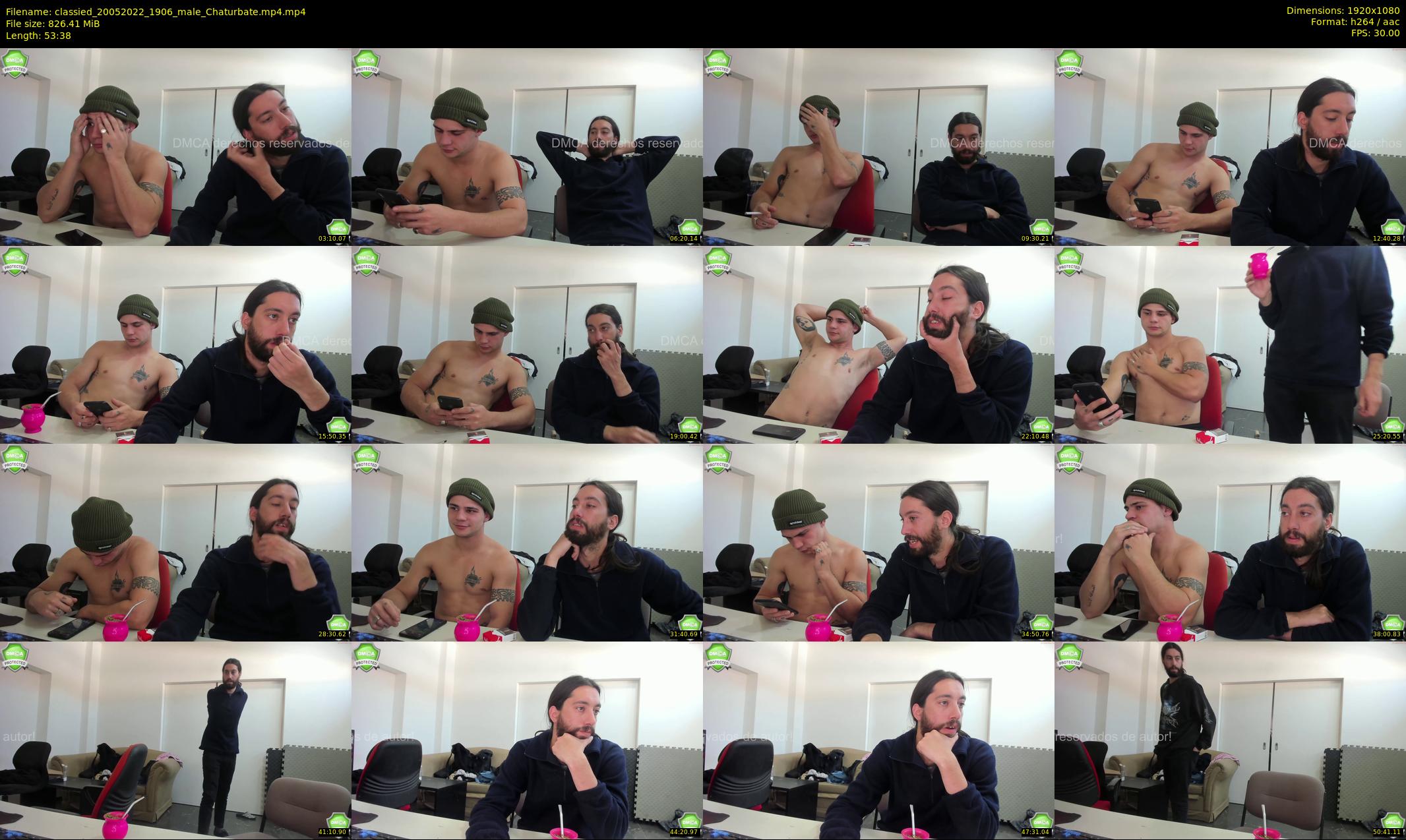 classied — 54 minute Chaturbate male cam show recording, 1080p, May 20, 2022