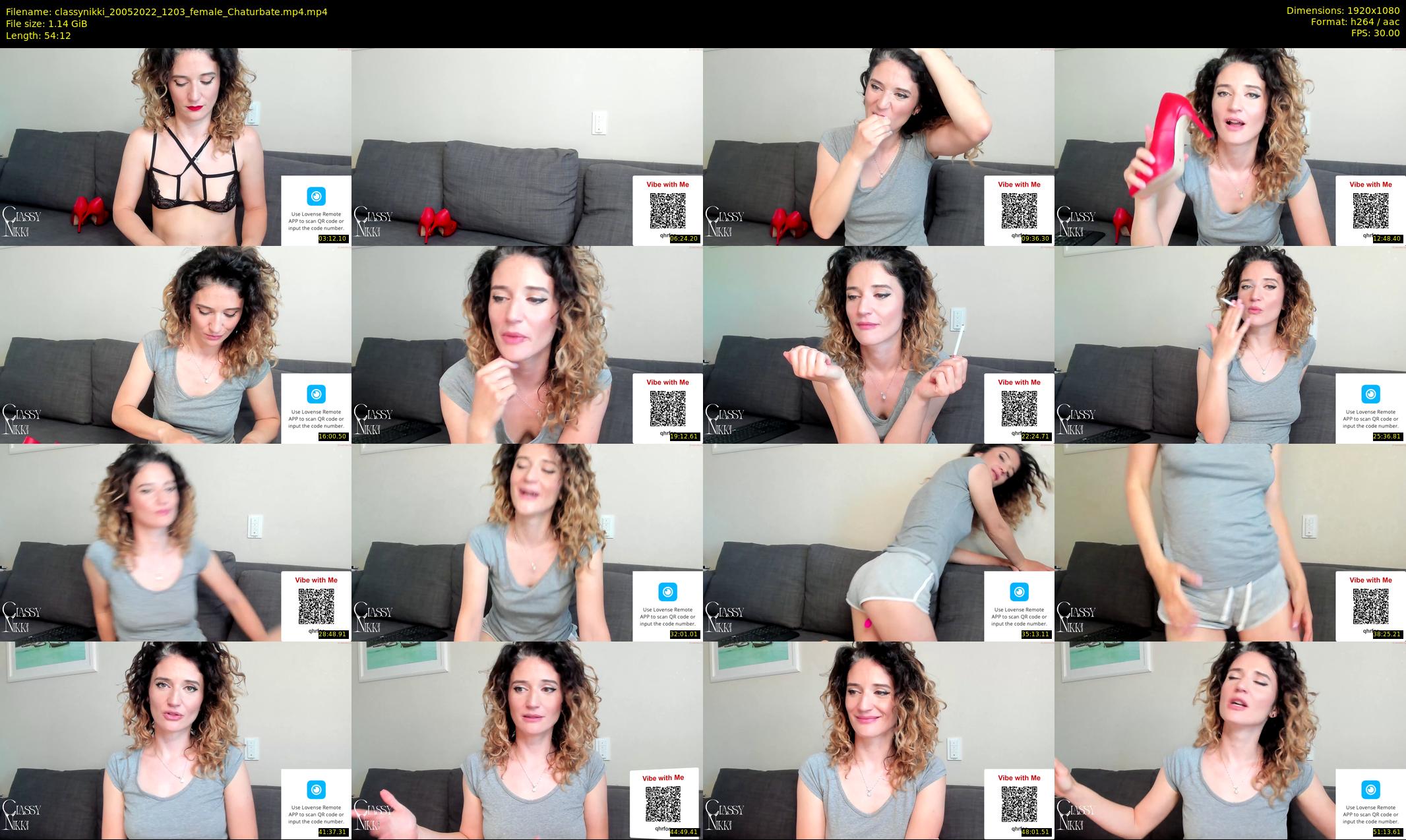 classynikki — 55 minute Chaturbate female cam show recording, 1080p, May 20, 2022