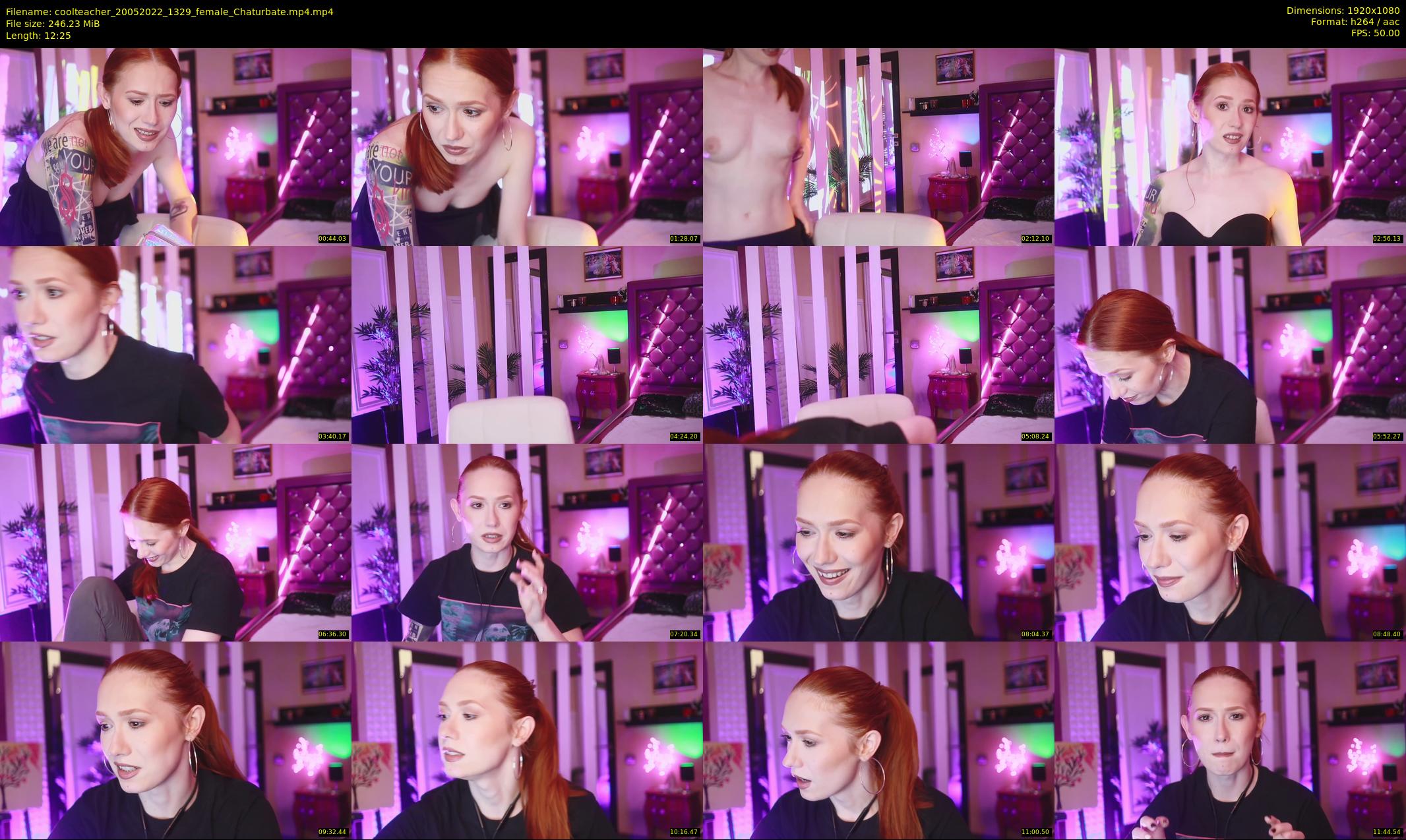 coolteacher — 13 minute Chaturbate female cam show recording, 1080p, May 20, 2022