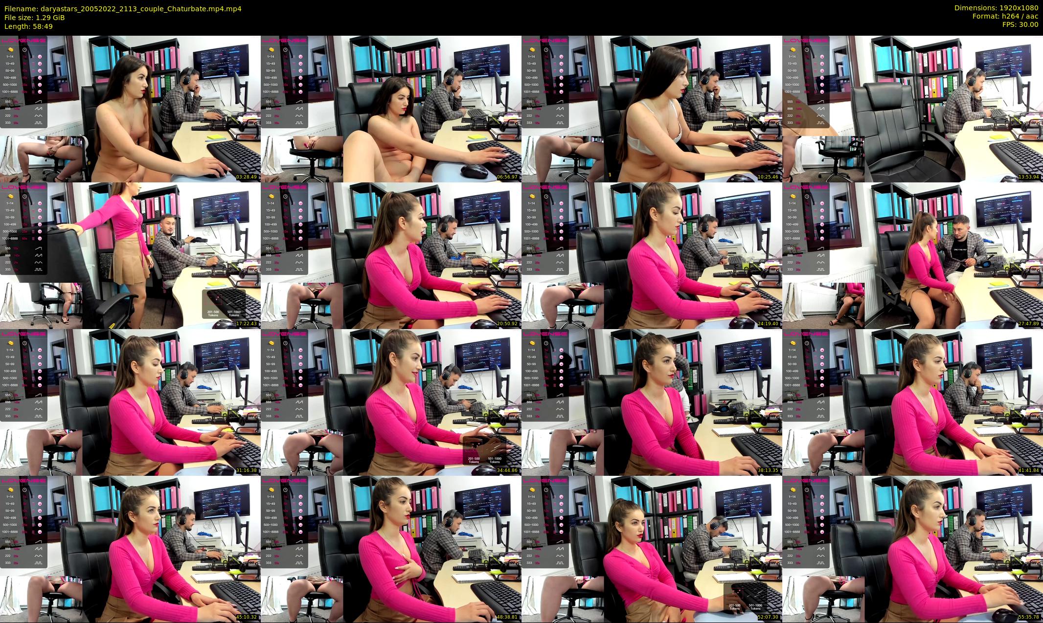 daryastars — 59 minute Chaturbate couple cam show recording, 1080p, May 20, 2022