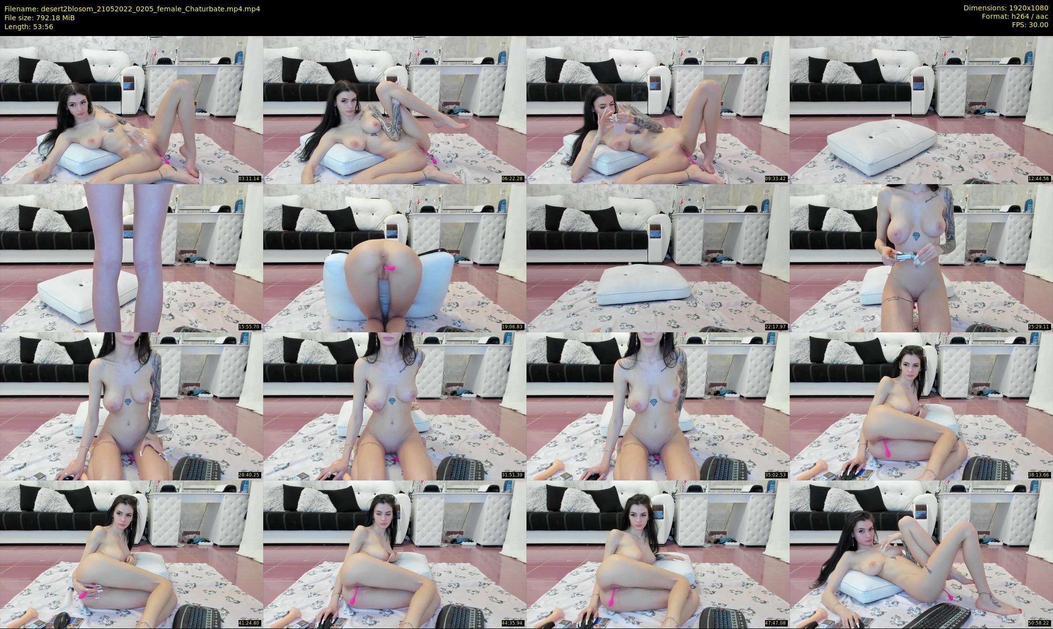 desert2blosom — 54 minute Chaturbate female cam show recording, 1080p, May 21, 2022