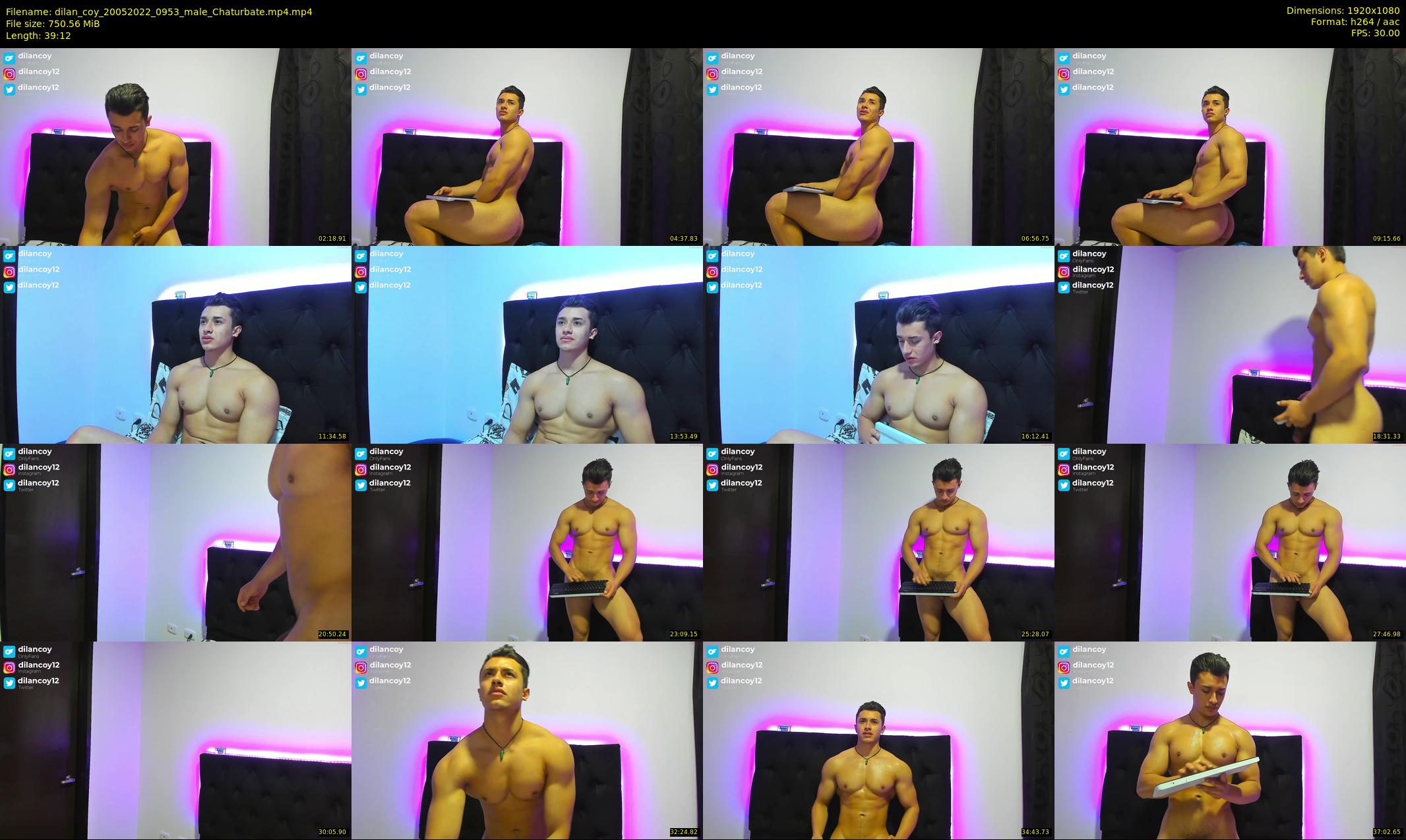 dilan_coy — 40 minute Chaturbate male cam show recording, 1080p, May 20, 2022