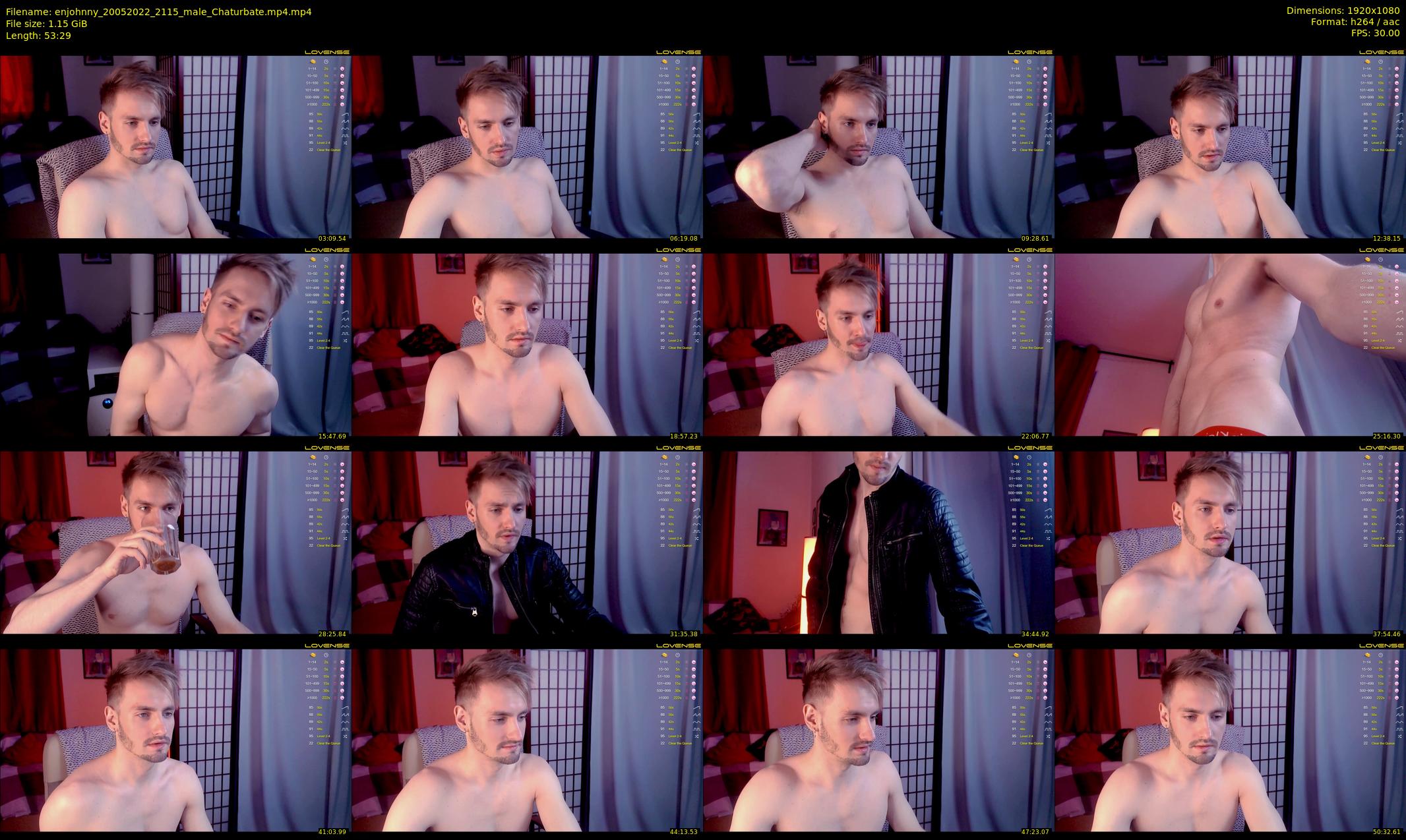 enjohnny — 54 minute Chaturbate male cam show recording, 1080p, May 20, 2022