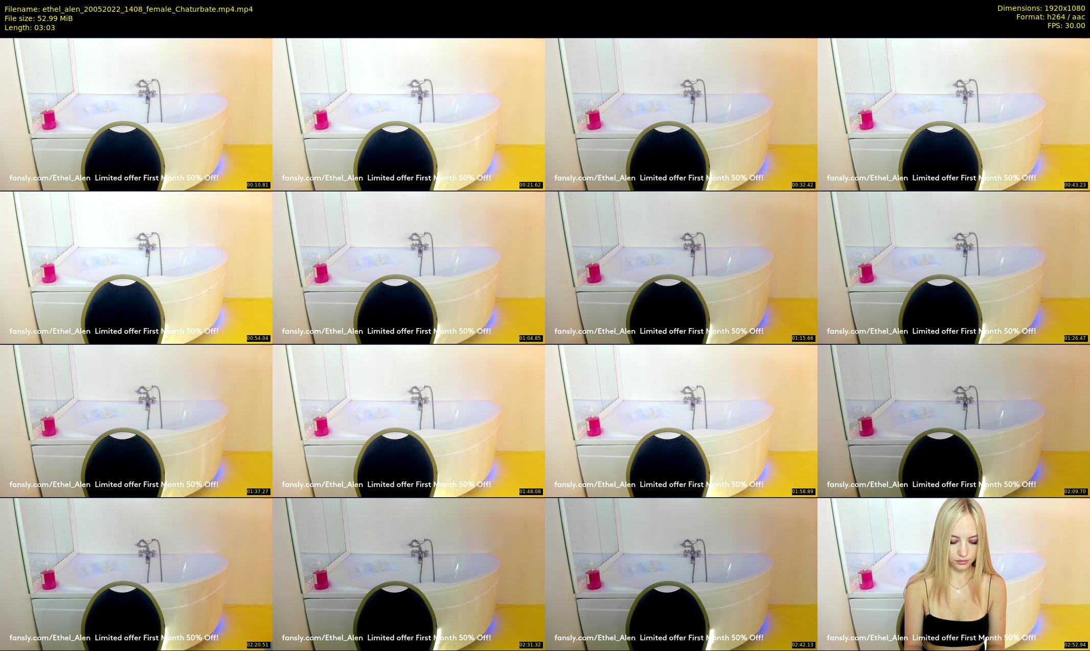 ethel_alen — 4 minute Chaturbate female cam show recording, 1080p, May 20, 2022