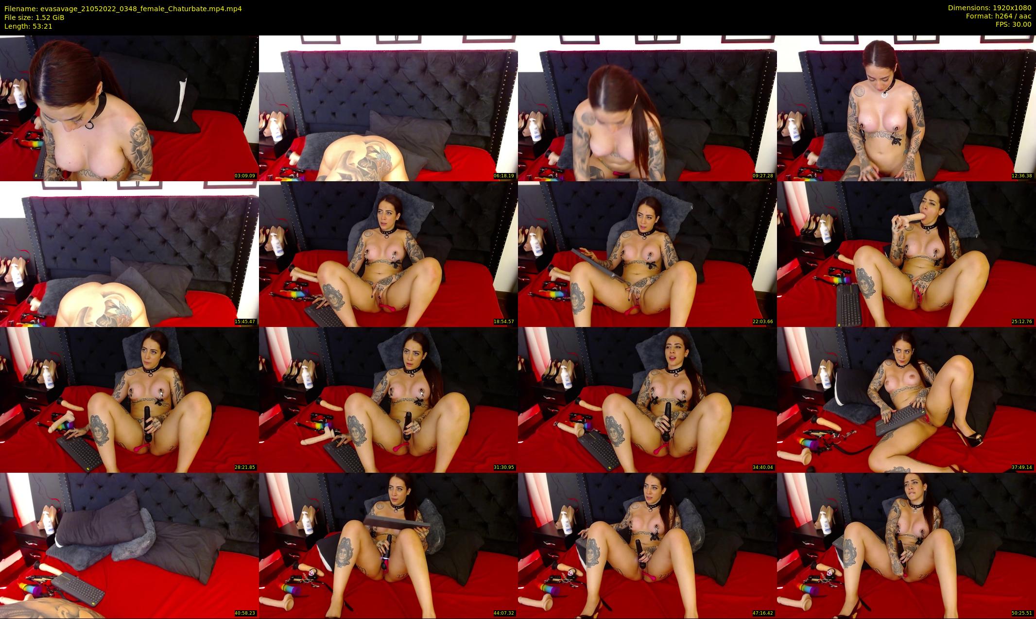 evasavage — 54 minute Chaturbate female cam show recording, 1080p, May 21, 2022