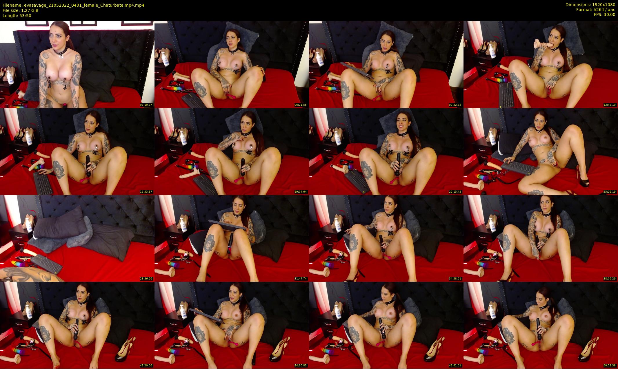 evasavage — 54 minute Chaturbate female cam show recording, 1080p, May 21, 2022