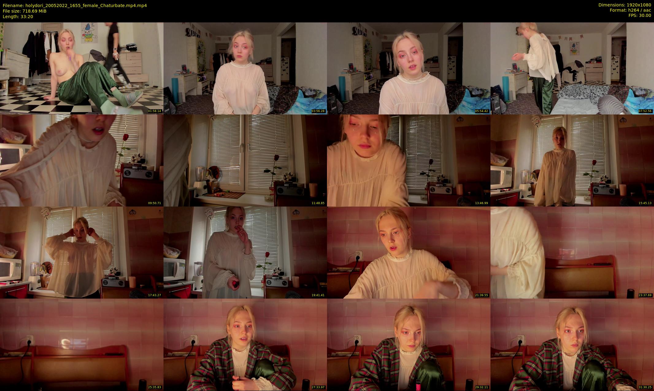 holydori — 34 minute Chaturbate female cam show recording, 1080p, May 20, 2022