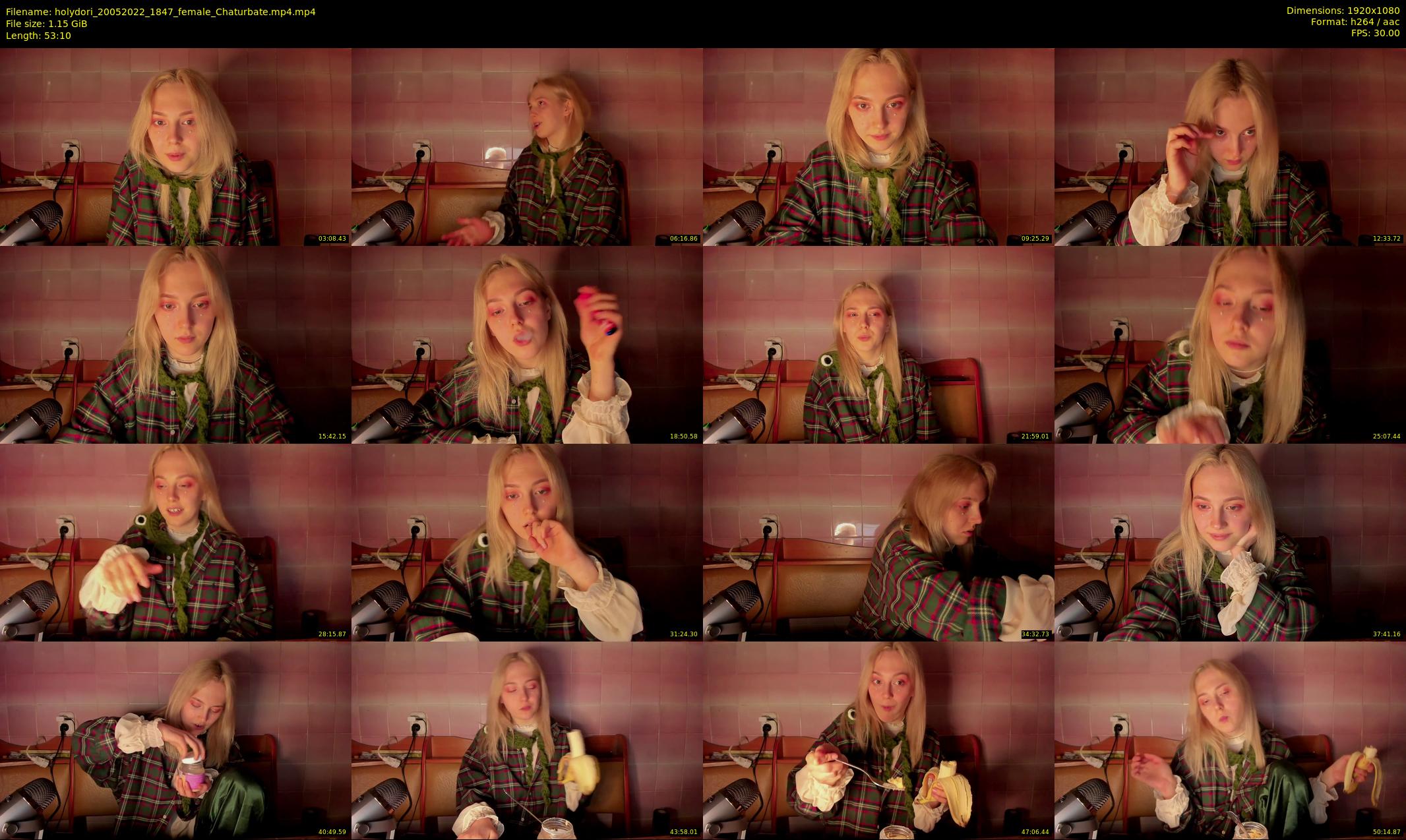 holydori — 54 minute Chaturbate female cam show recording, 1080p, May 20, 2022