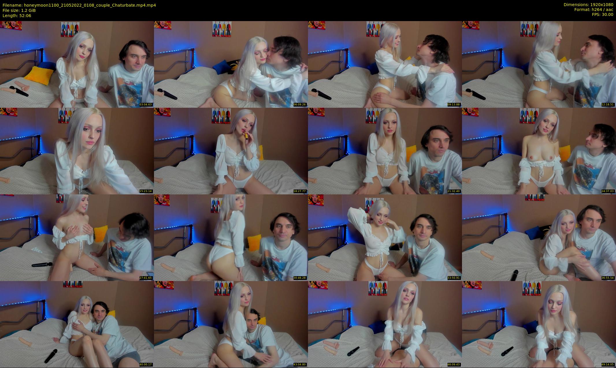 honeymoon1100 — 53 minute Chaturbate couple cam show recording, 1080p, May 21, 2022