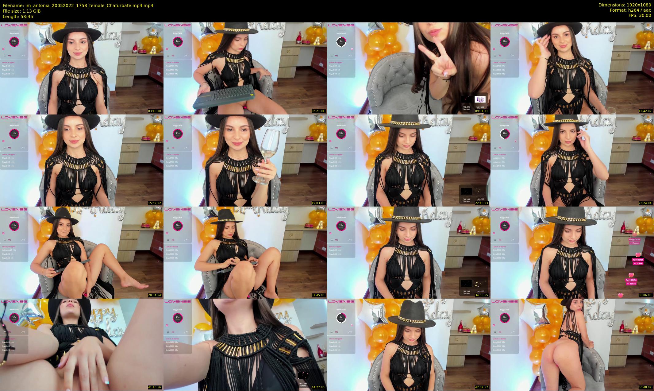 im_antonia — 54 minute Chaturbate female cam show recording, 1080p, May 20, 2022