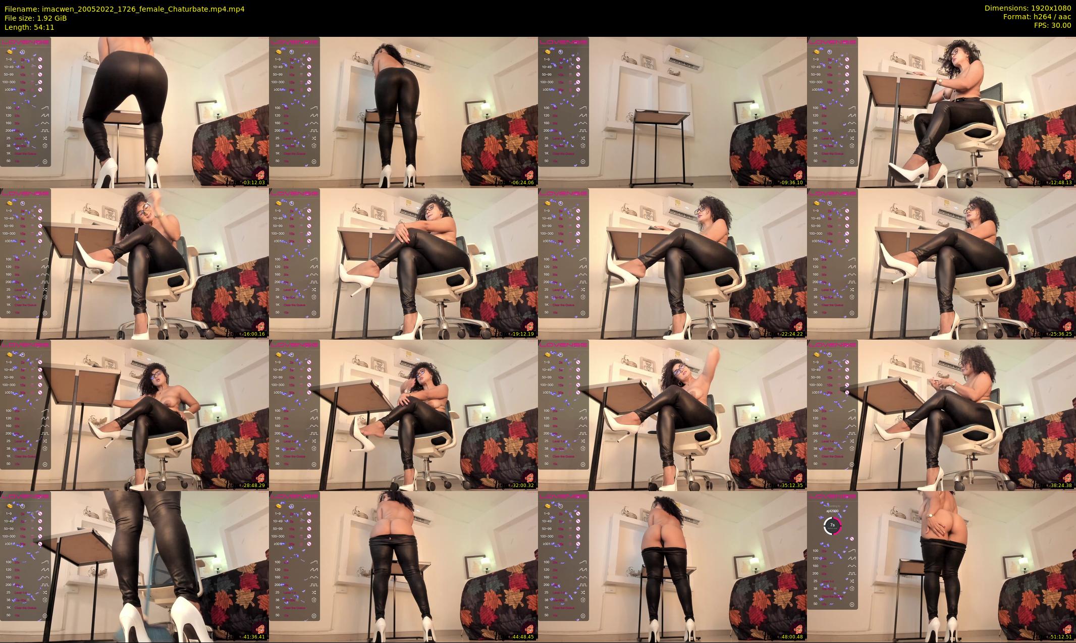 imacwen — 55 minute Chaturbate female cam show recording, 1080p, May 20, 2022