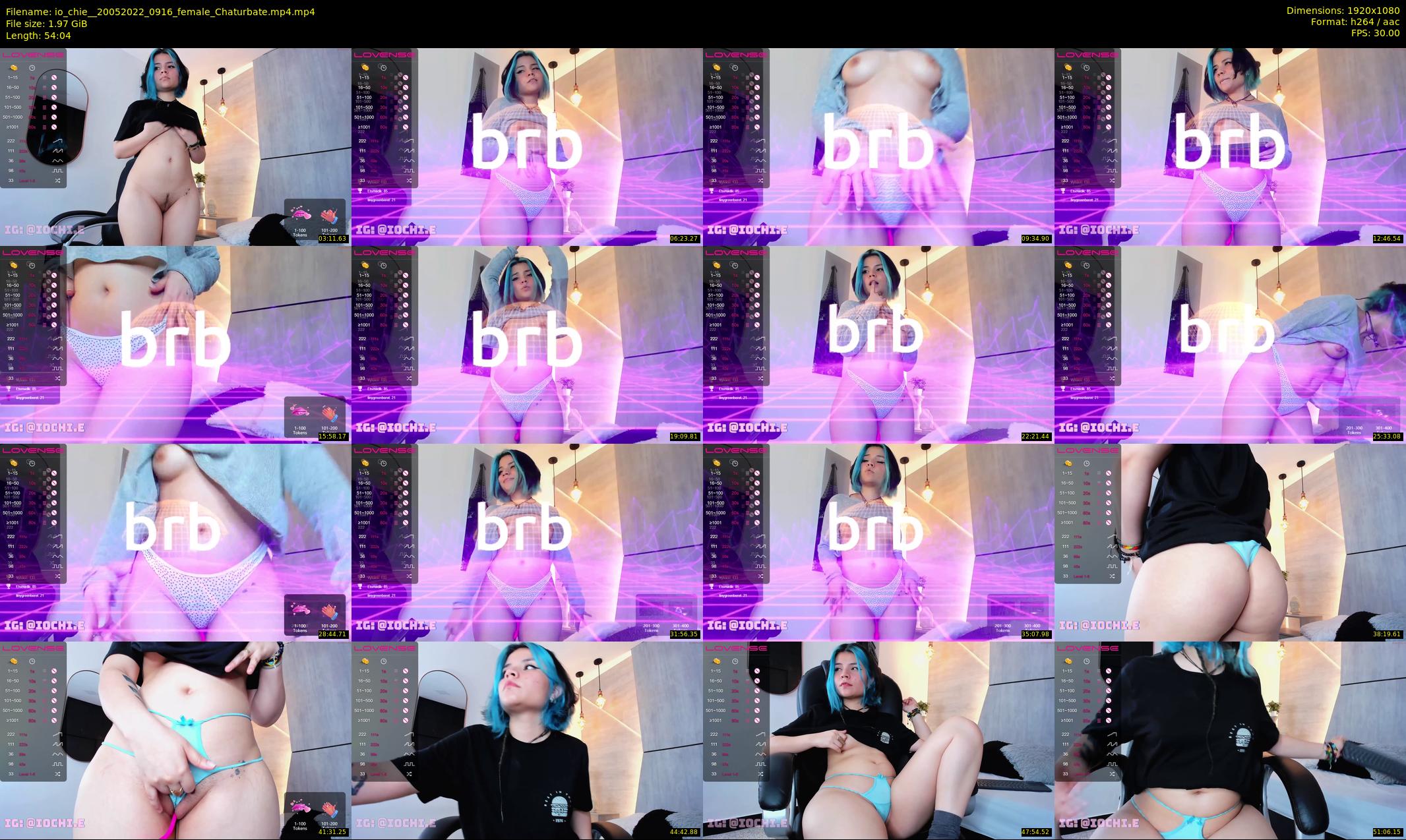 io_chie_ — 55 minute Chaturbate female cam show recording, 1080p, May 20, 2022