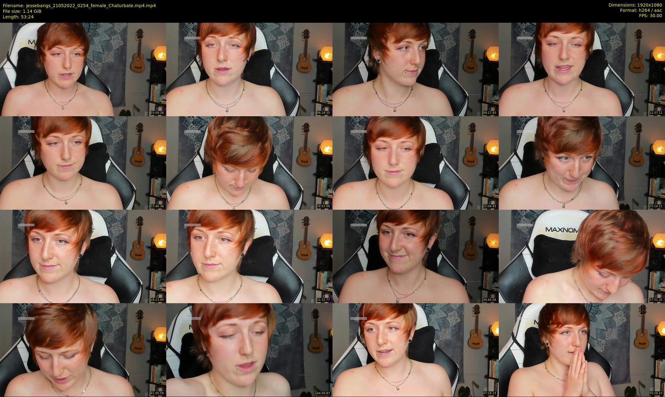 jessebangs — 54 minute Chaturbate female cam show recording, 1080p, May 21, 2022