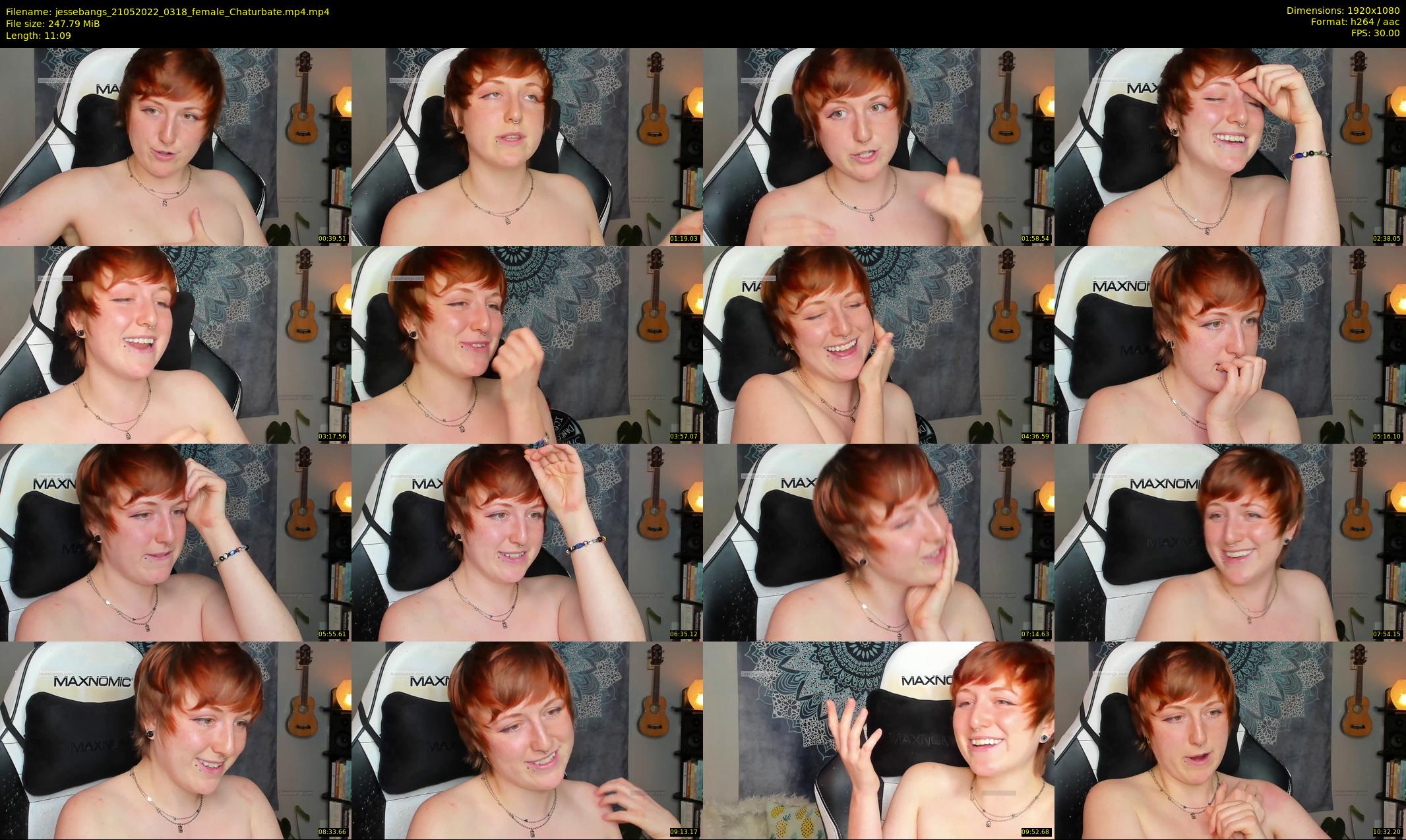 jessebangs — 12 minute Chaturbate female cam show recording, 1080p, May 21, 2022