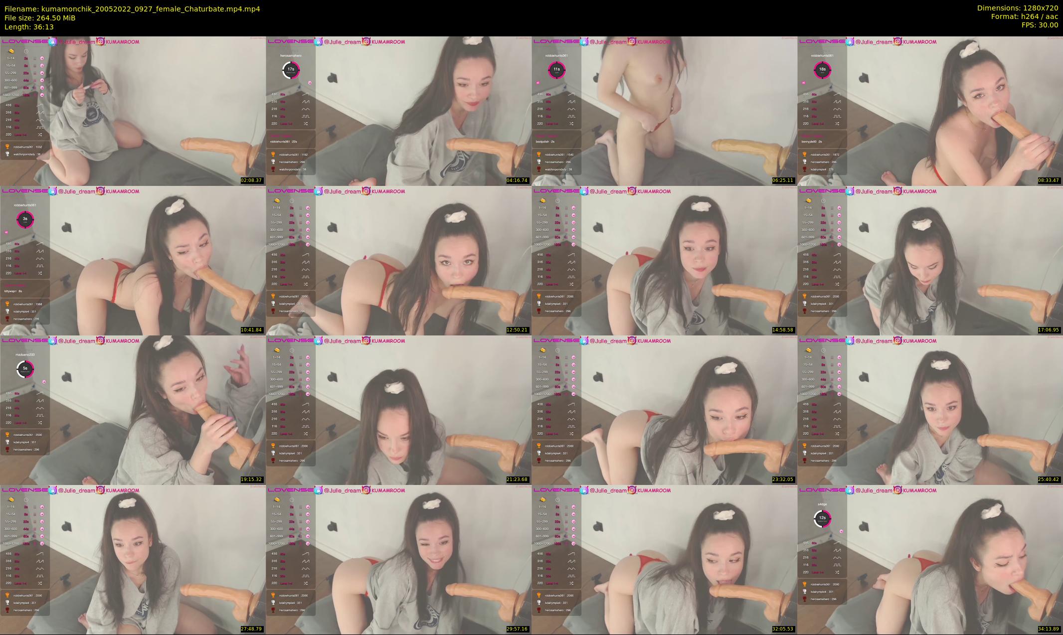 kumamonchik — 37 minute Chaturbate couple cam show recording, 720p, May 20, 2022