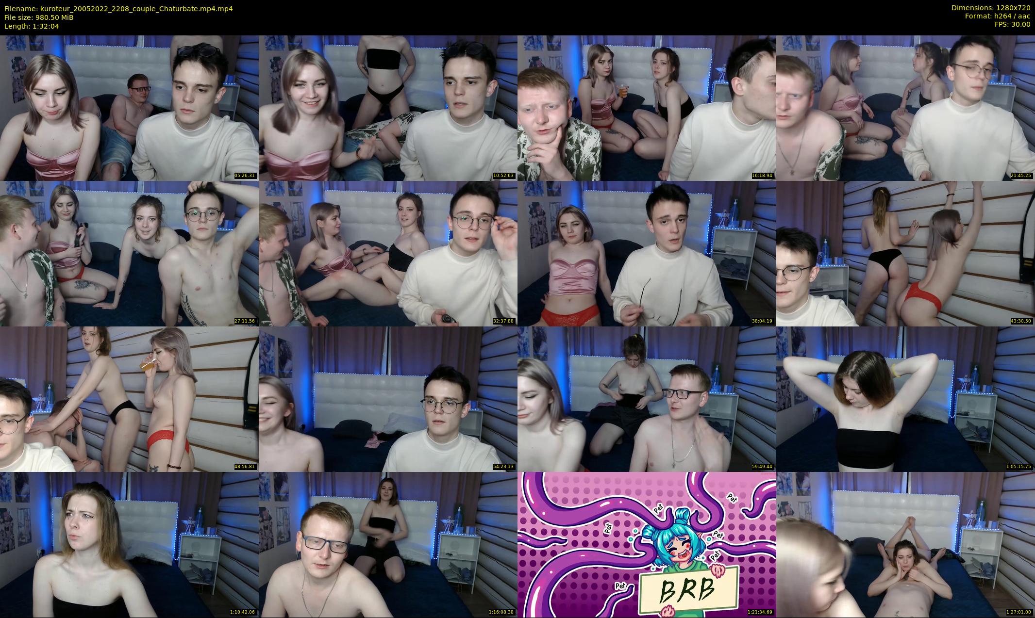 kuroteur — 93 minute Chaturbate couple cam show recording, 720p, May 20, 2022