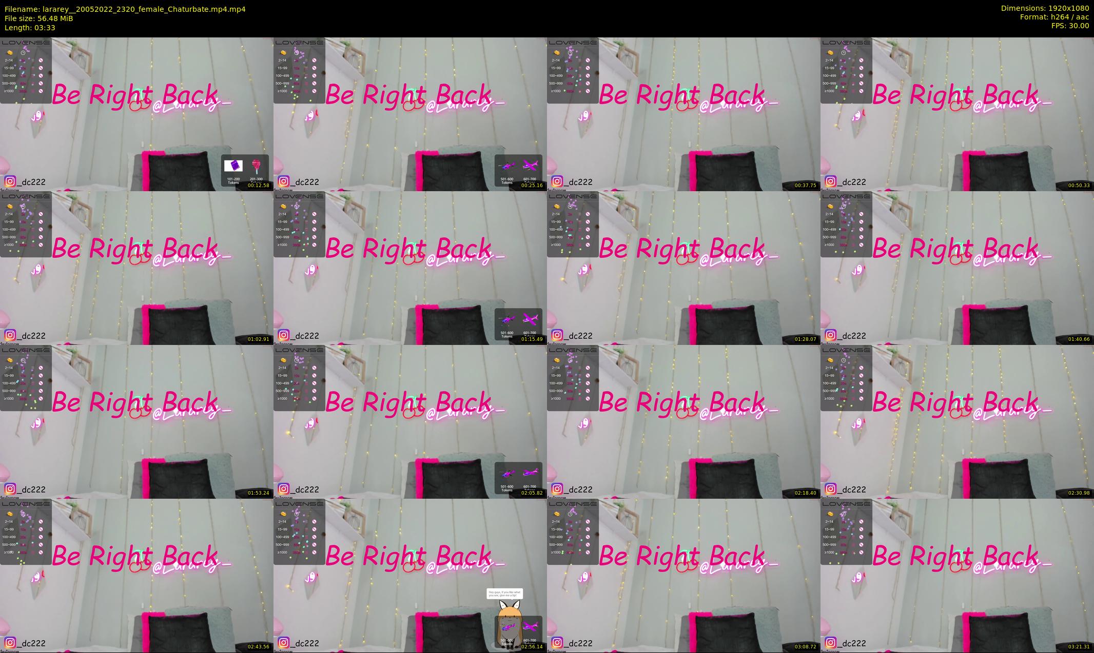lararey_ — 4 minute Chaturbate female cam show recording, 1080p, May 20, 2022