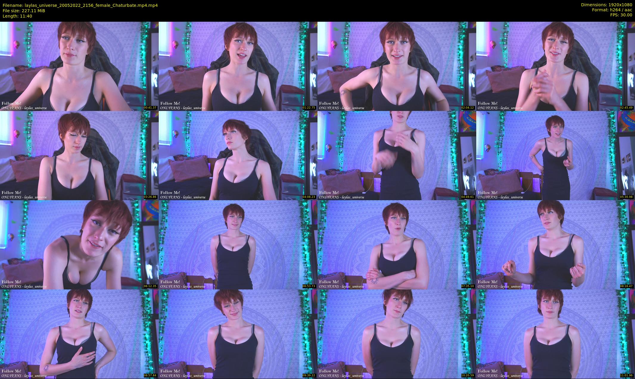 laylas_universe — 12 minute Chaturbate female cam show recording, 1080p, May 20, 2022