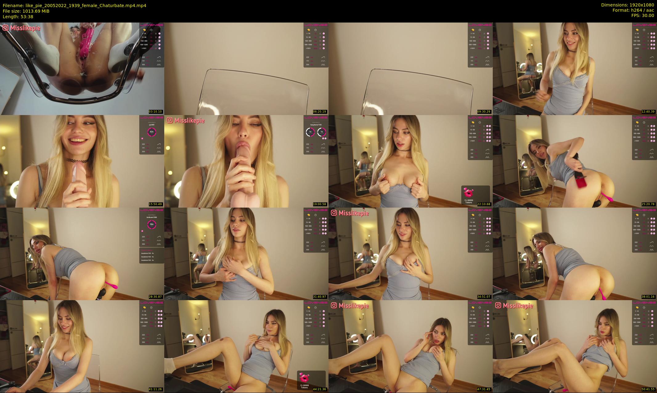 like_pie — 54 minute Chaturbate couple cam show recording, 1080p, May 20, 2022