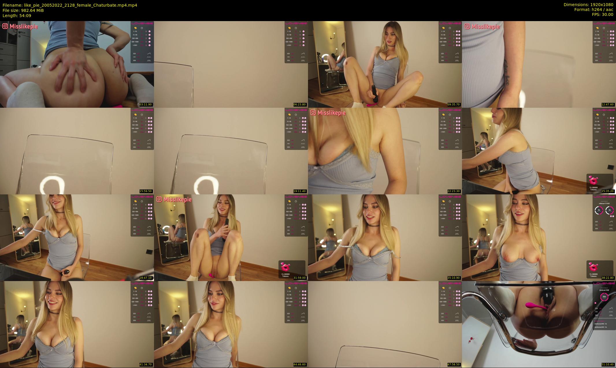 like_pie — 55 minute Chaturbate couple cam show recording, 1080p, May 20, 2022