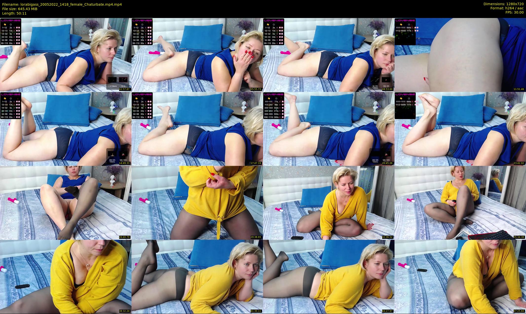 lorabigass — 51 minute Chaturbate female cam show recording, 720p, May 20, 2022