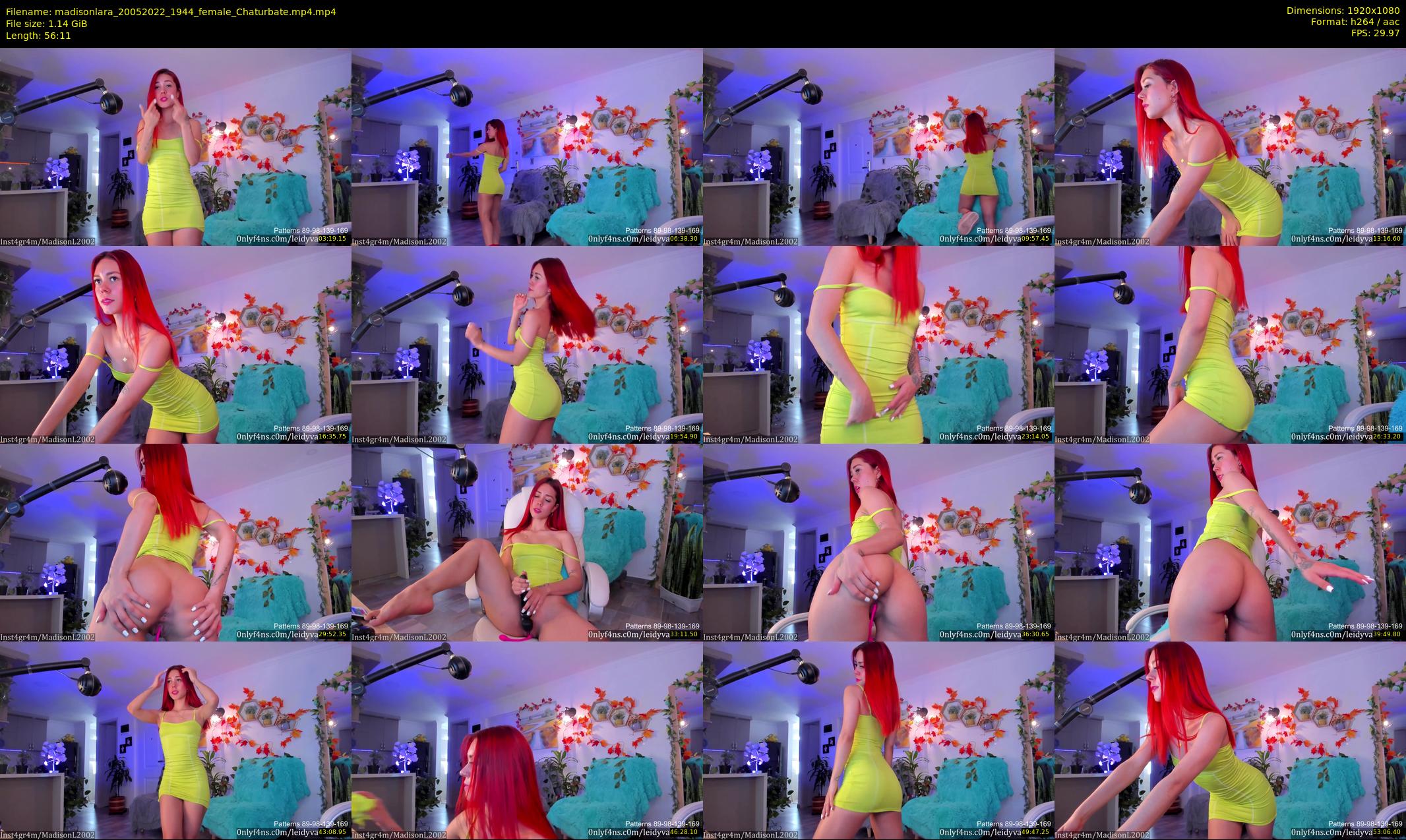 madisonlara — 57 minute Chaturbate female cam show recording, 1080p, May 20, 2022