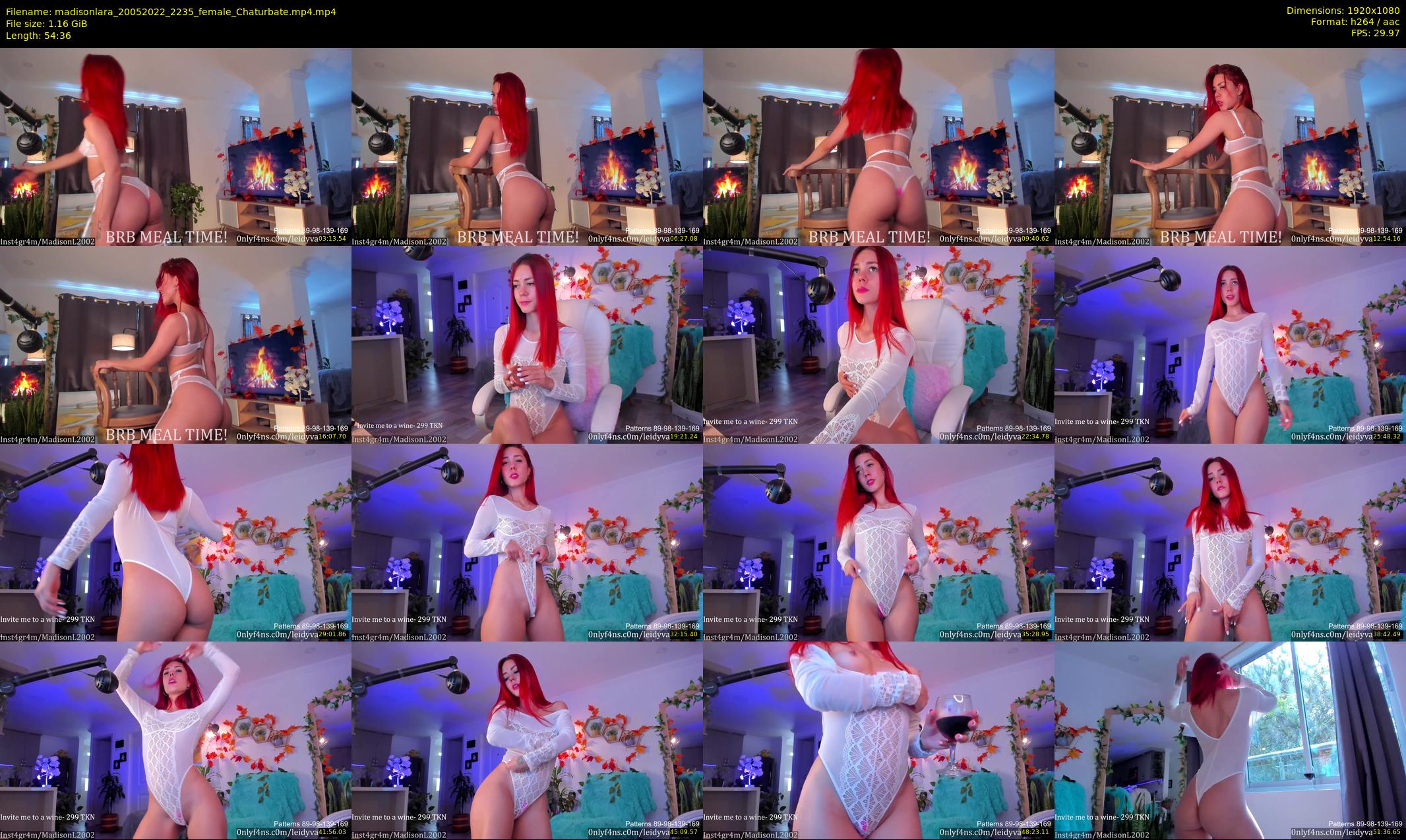 madisonlara — 55 minute Chaturbate female cam show recording, 1080p, May 20, 2022