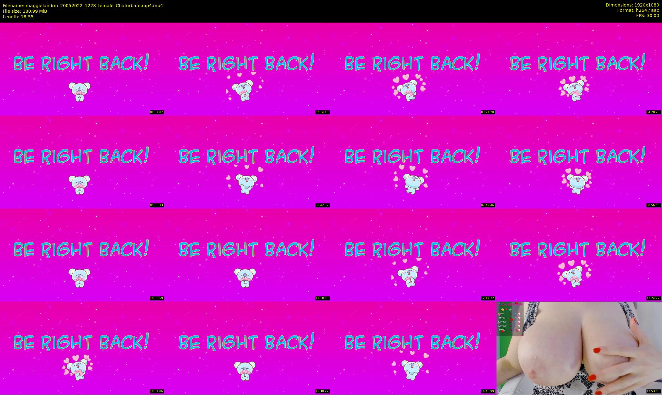 maggielandrin — 19 minute Chaturbate female cam show recording, 1080p, May 20, 2022