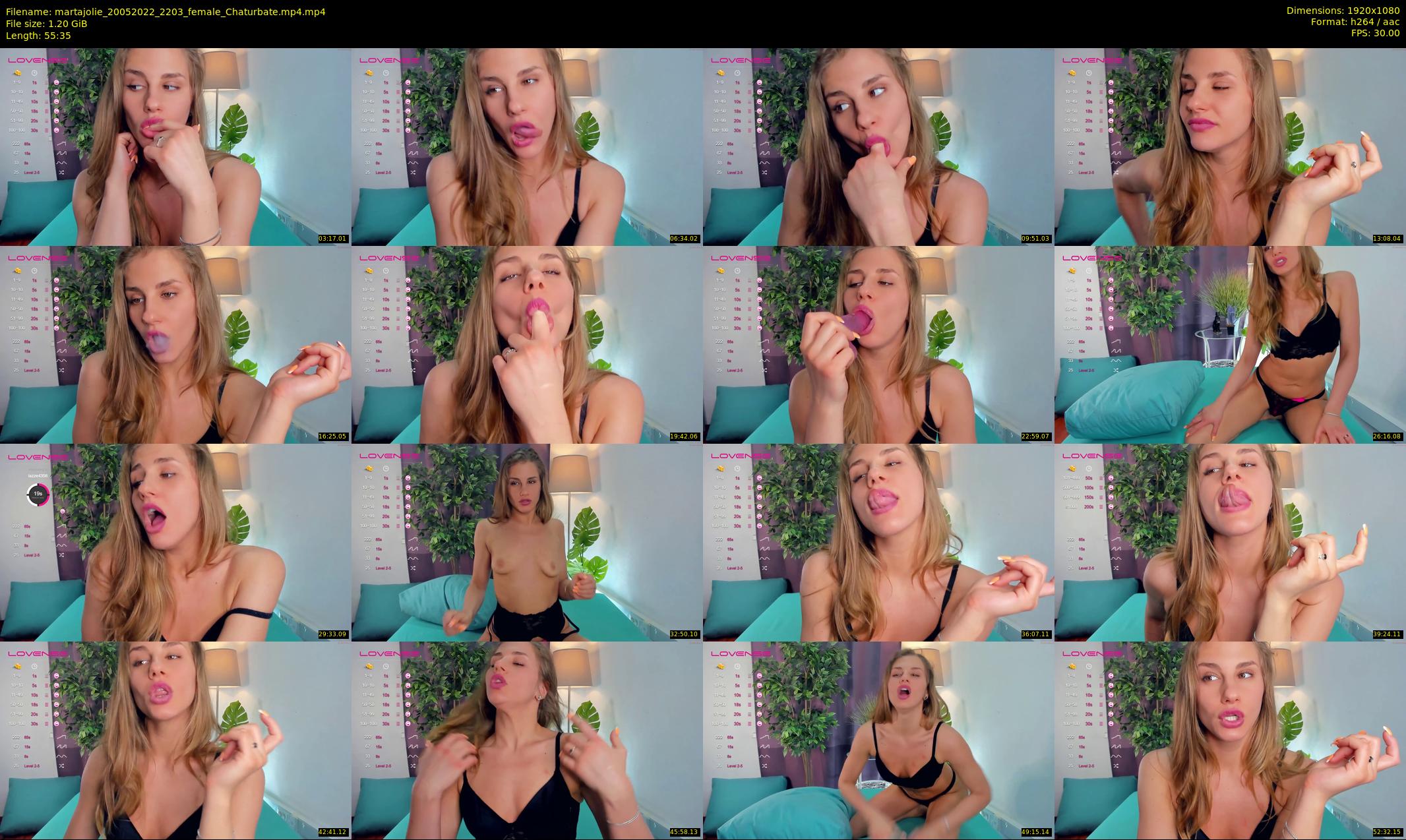 martajolie — 56 minute Chaturbate female cam show recording, 1080p, May 20, 2022