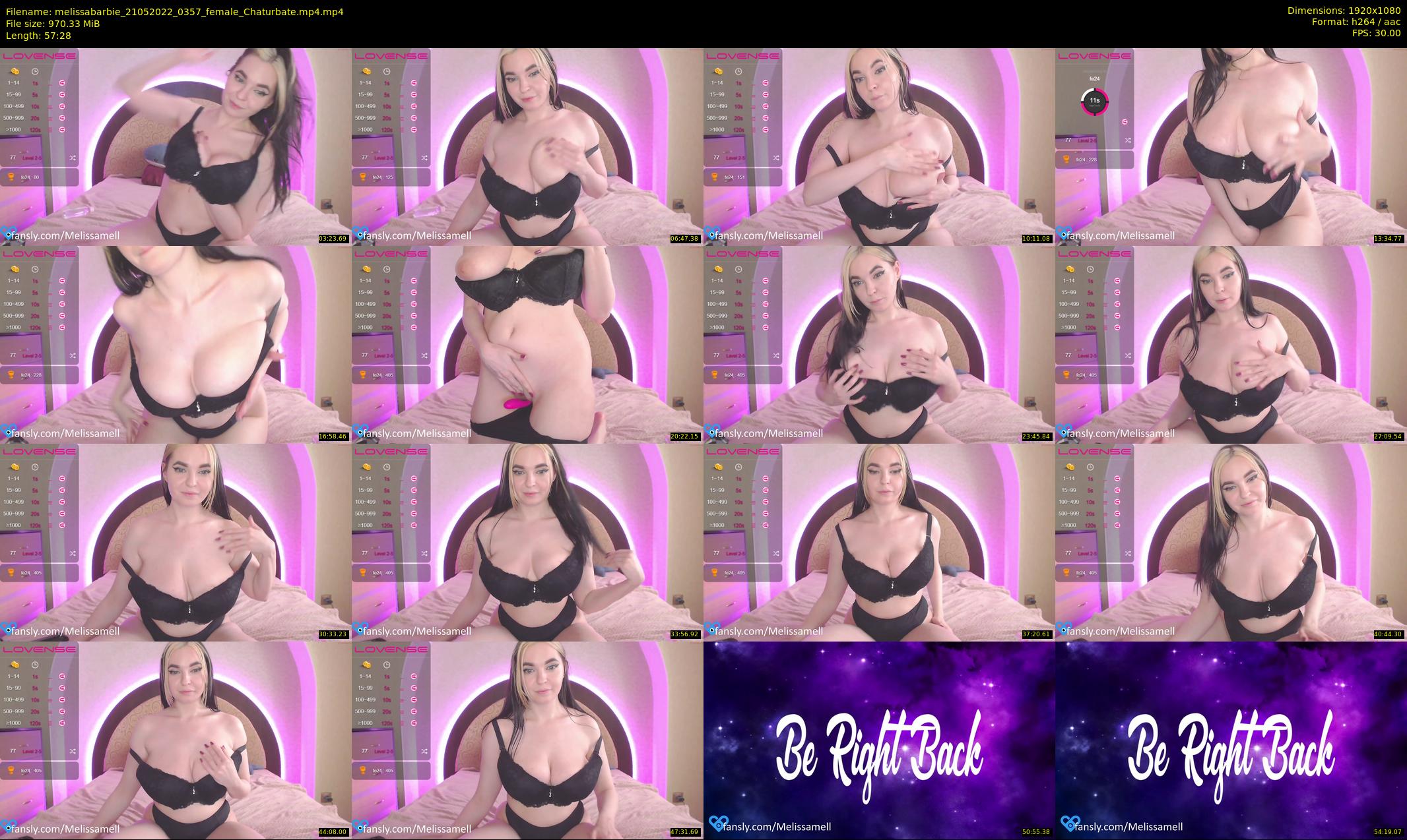 melissabarbie — 58 minute Chaturbate couple cam show recording, 1080p, May 21, 2022