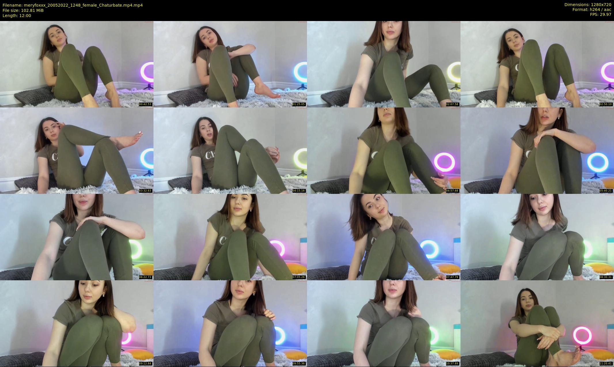 meryfoxxx — 12 minute Chaturbate female cam show recording, 720p, May 20, 2022