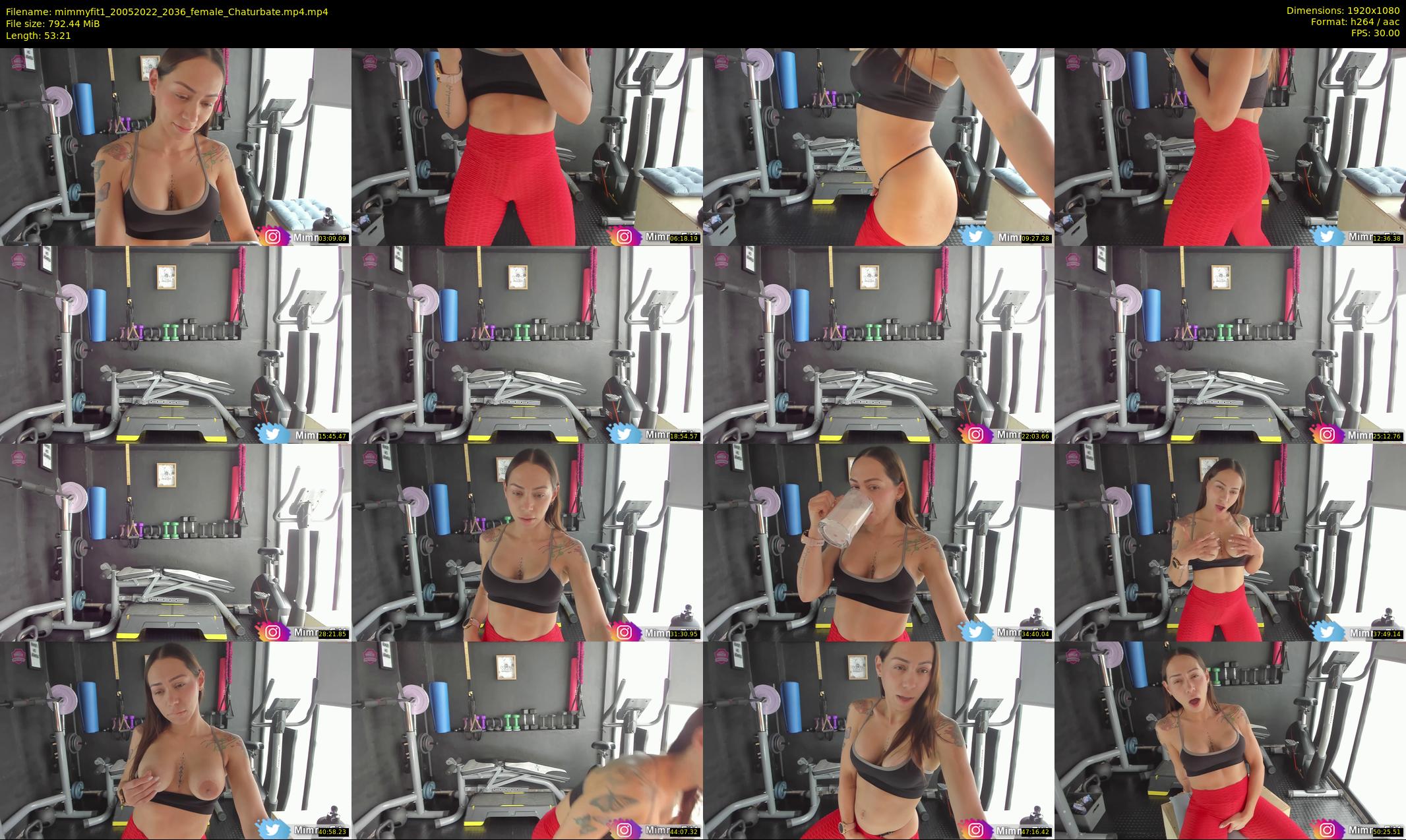mimmyfit1 — 54 minute Chaturbate female cam show recording, 1080p, May 20, 2022