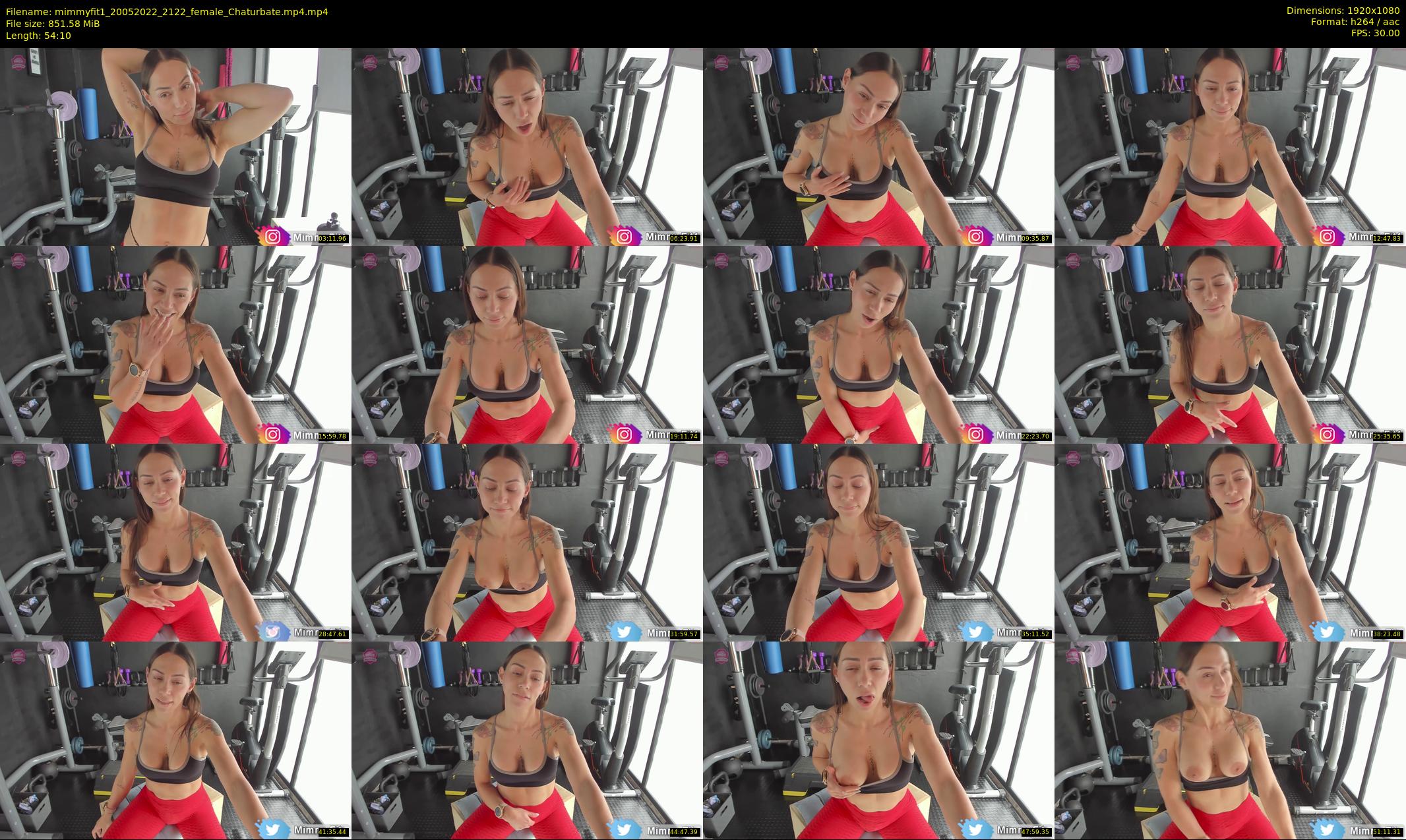 mimmyfit1 — 55 minute Chaturbate female cam show recording, 1080p, May 20, 2022